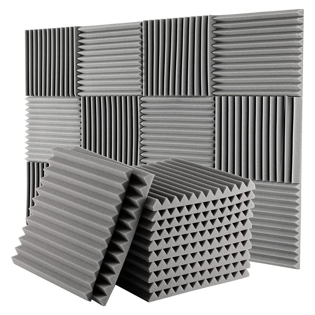 Paneles Acústicos FONESO 12 Pack Espuma Aislante Gris 2.54cm