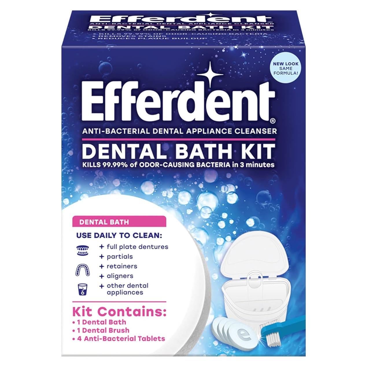 Tabletas Limpiadoras de Retenedores Efferdent - 4 Tabletas