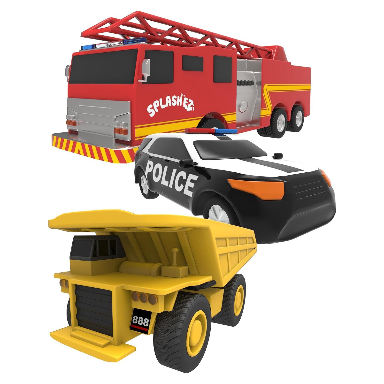 Juguetes de baño SplashEZ para bebés - Set de 3 coches flotantes