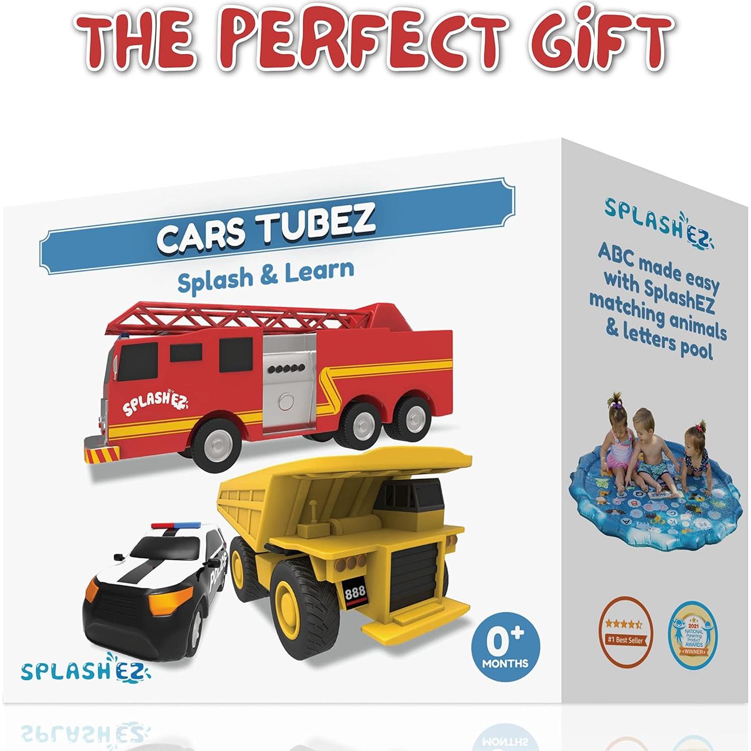 Juguetes de baño SplashEZ para bebés - Set de 3 coches flotantes