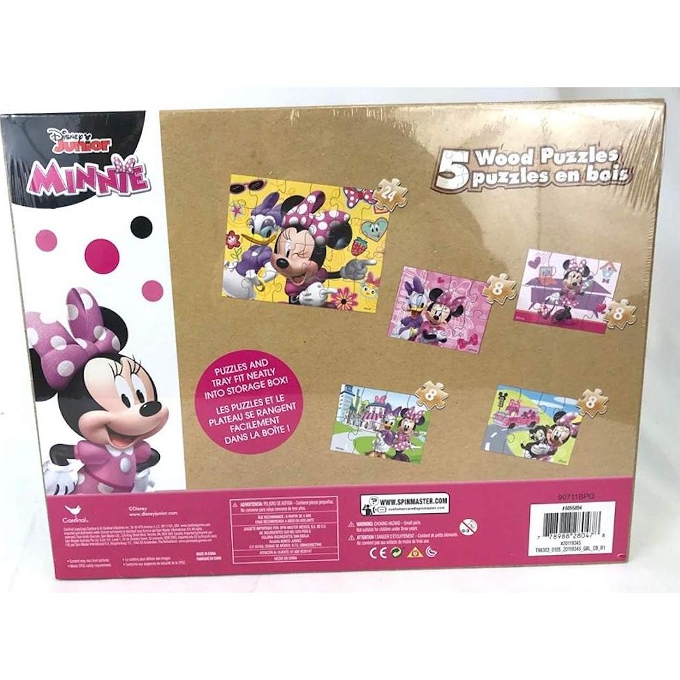 Rompecabezas de Madera Disney Minnie Mouse 5 Piezas