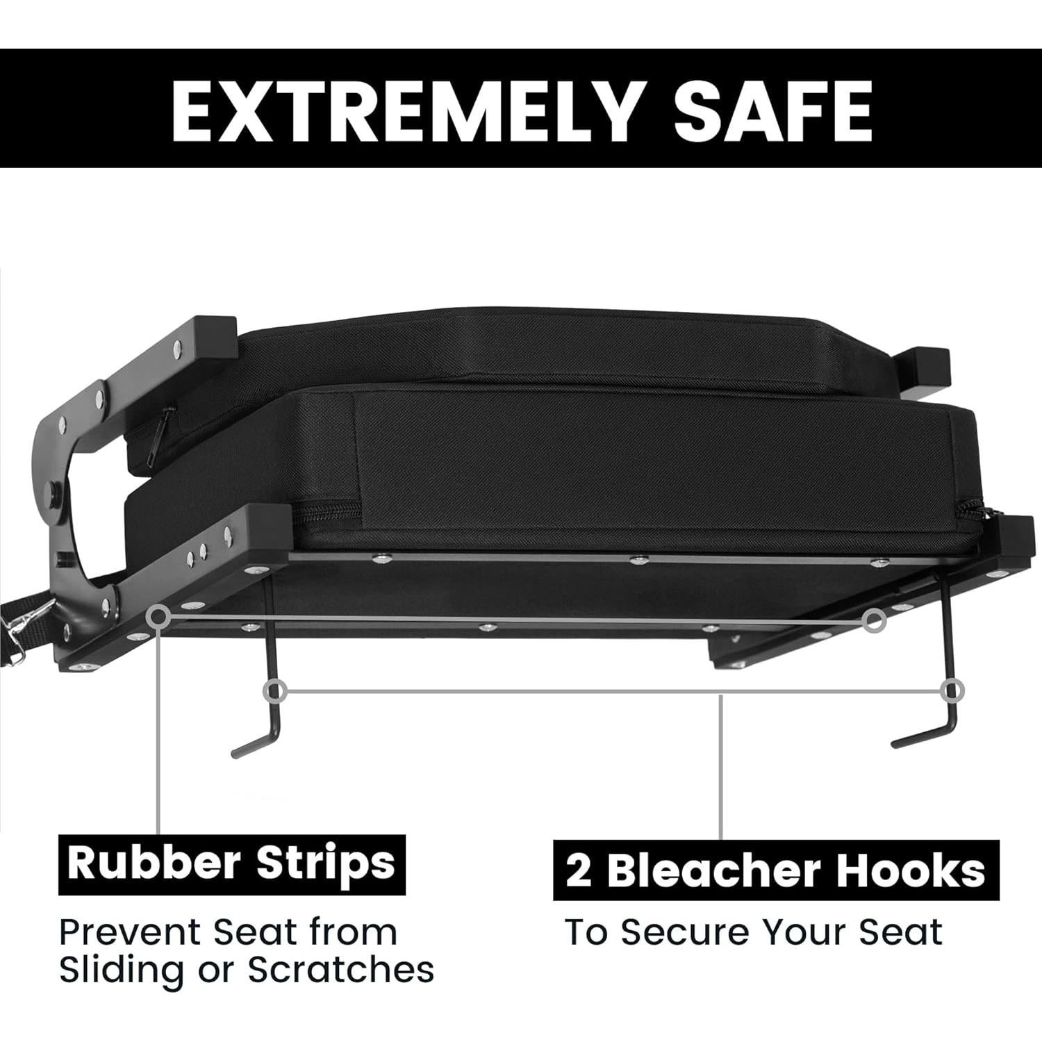 Asiento de Estadio Jauntis con Respaldo Acolchado y Cojín