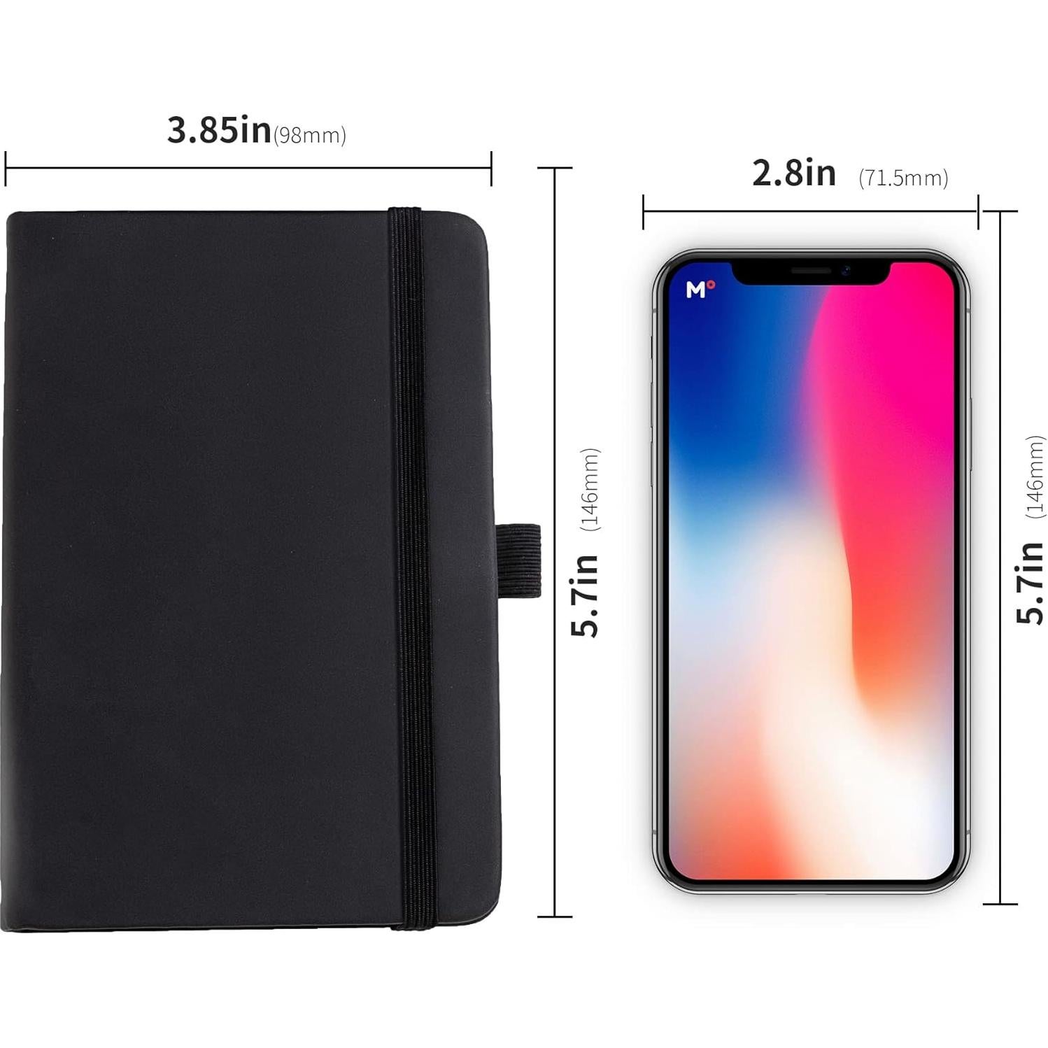 Cuaderno de Bolsillo Animusphere Negro 10.2x14.5 cm 200 Páginas