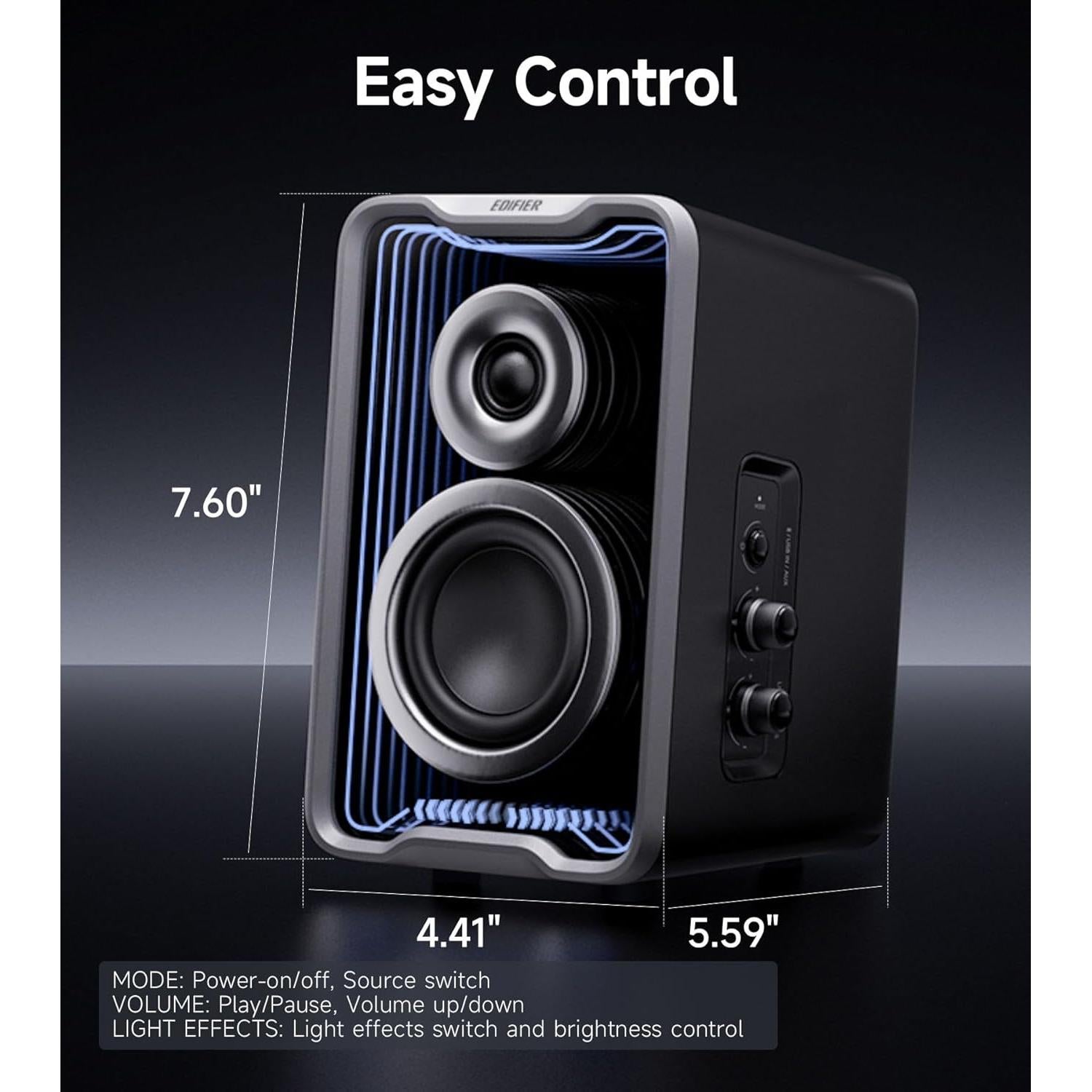 Altavoces Activos Edifier QR30 Bluetooth 30W USB-A AUX Negro