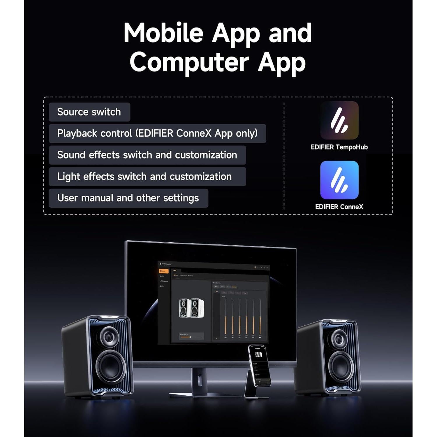 Altavoces Activos Edifier QR30 Bluetooth 30W USB-A AUX Negro