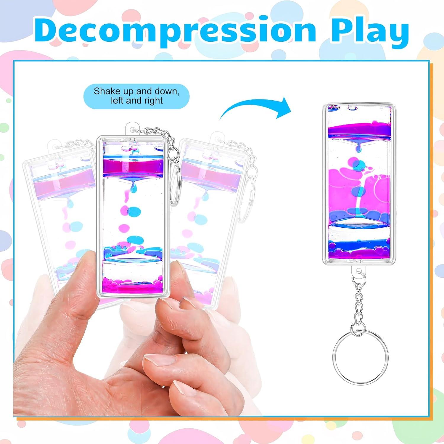Juego de llaveros de burbujas líquidas OCTTN - 12 colores