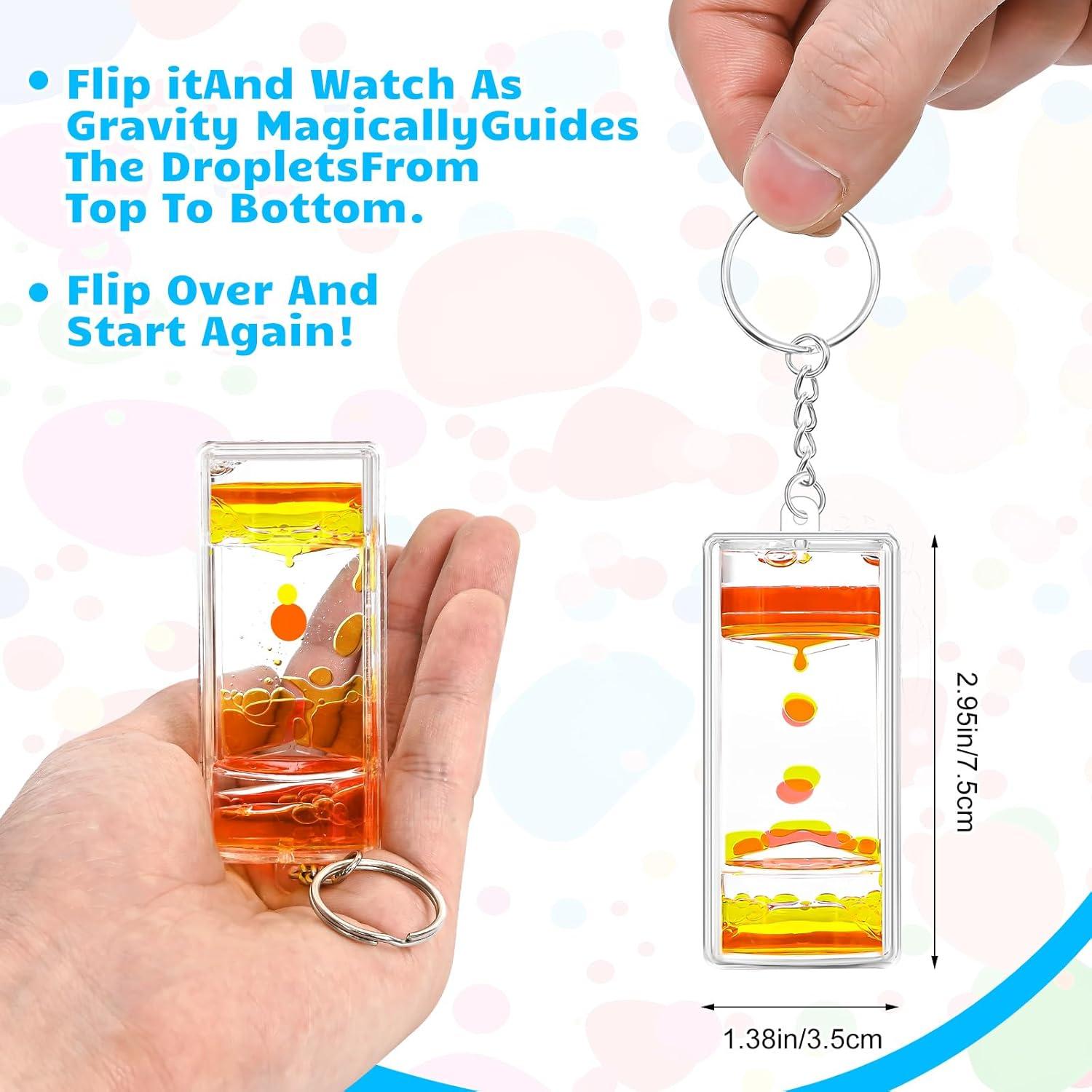 Juego de llaveros de burbujas líquidas OCTTN - 12 colores