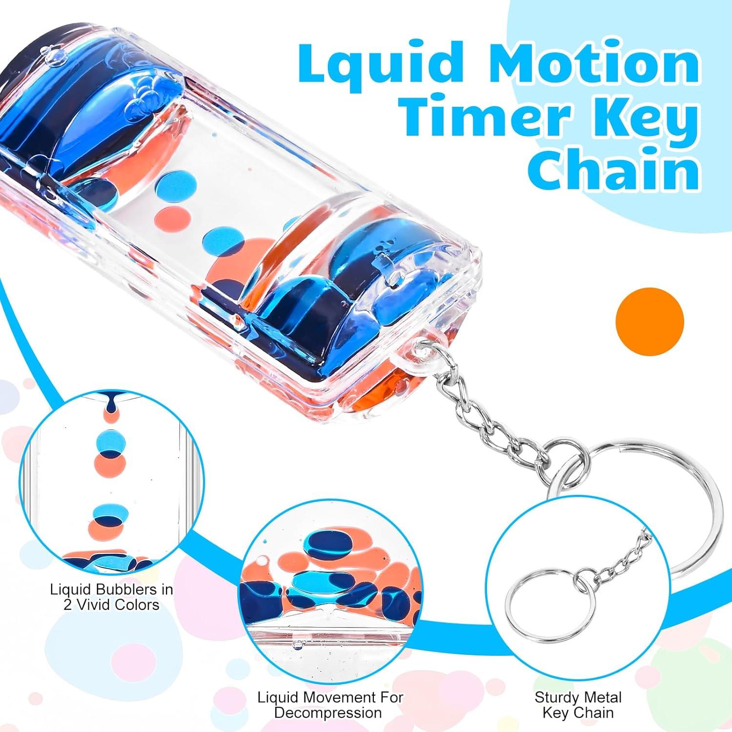 Juego de llaveros de burbujas líquidas OCTTN - 12 colores
