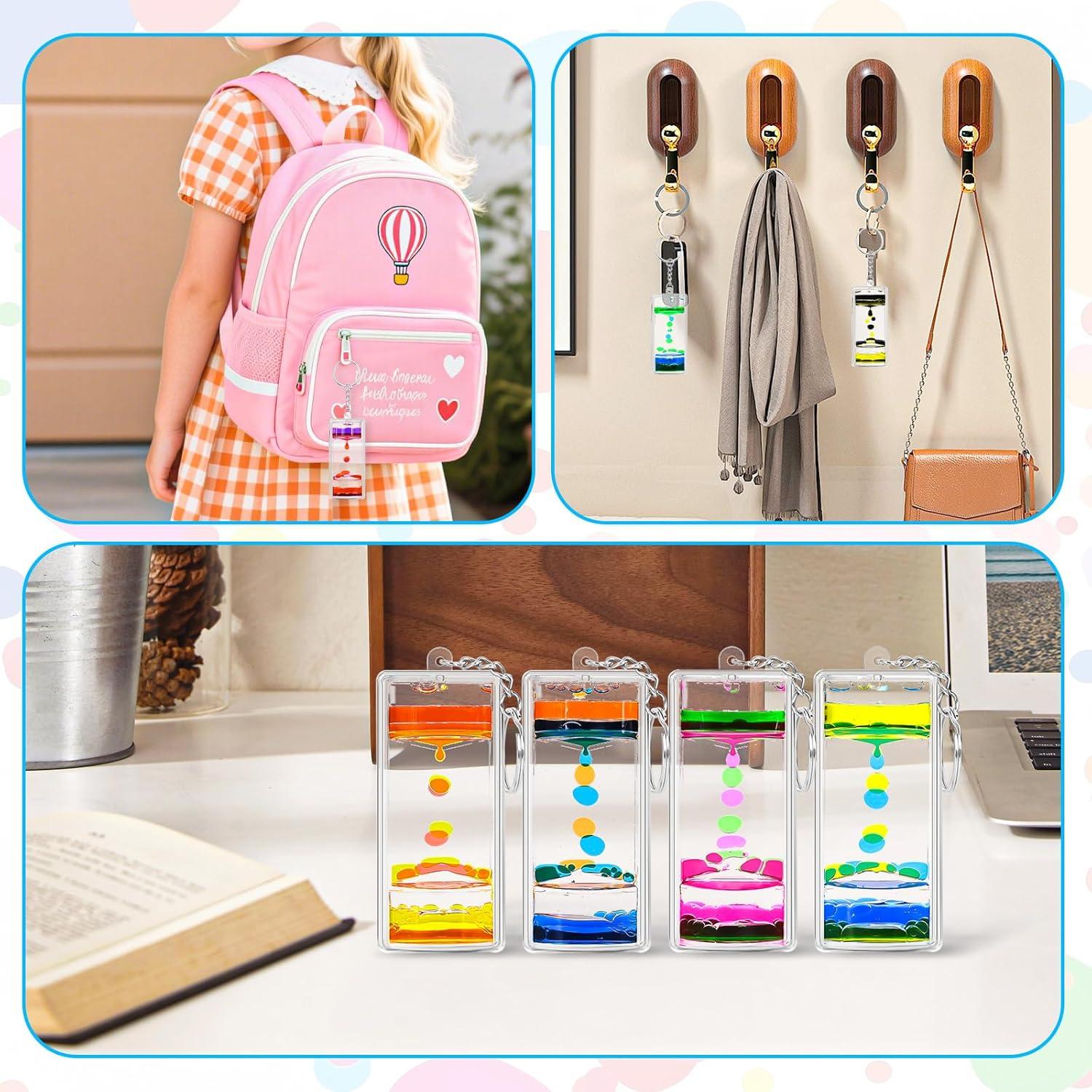 Juego de llaveros de burbujas líquidas OCTTN - 12 colores