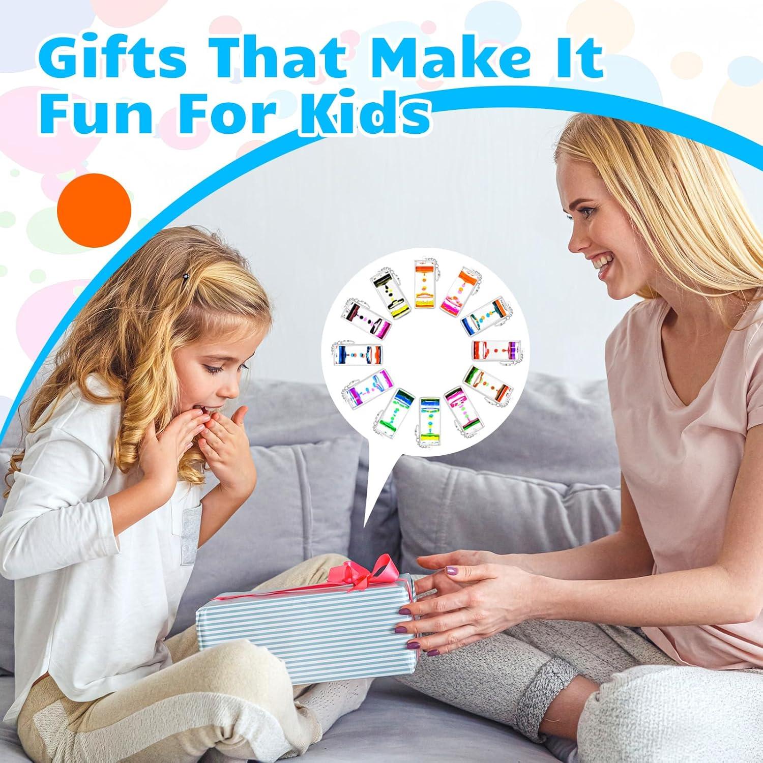 Juego de llaveros de burbujas líquidas OCTTN - 12 colores