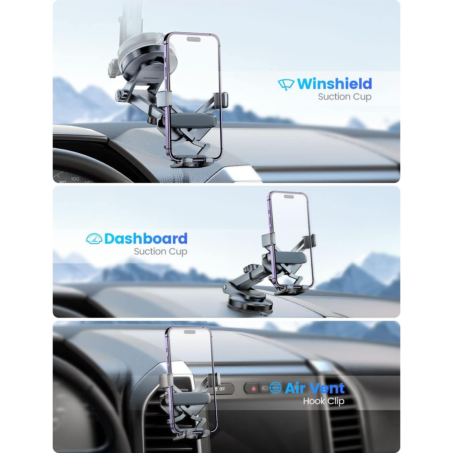 Soporte para Teléfono eSamcore para Coche con Ventosa 17 cm