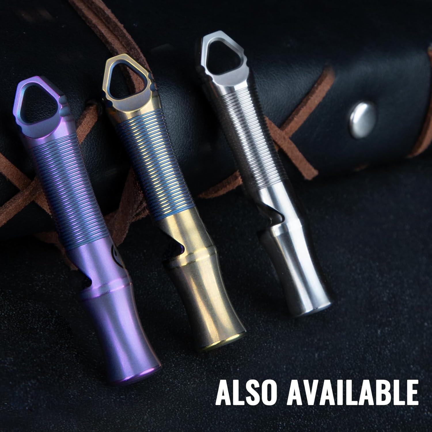 Silbato de Titanio TACRAY Ultra-Ruidoso 120 dB - Ligero y Duradero