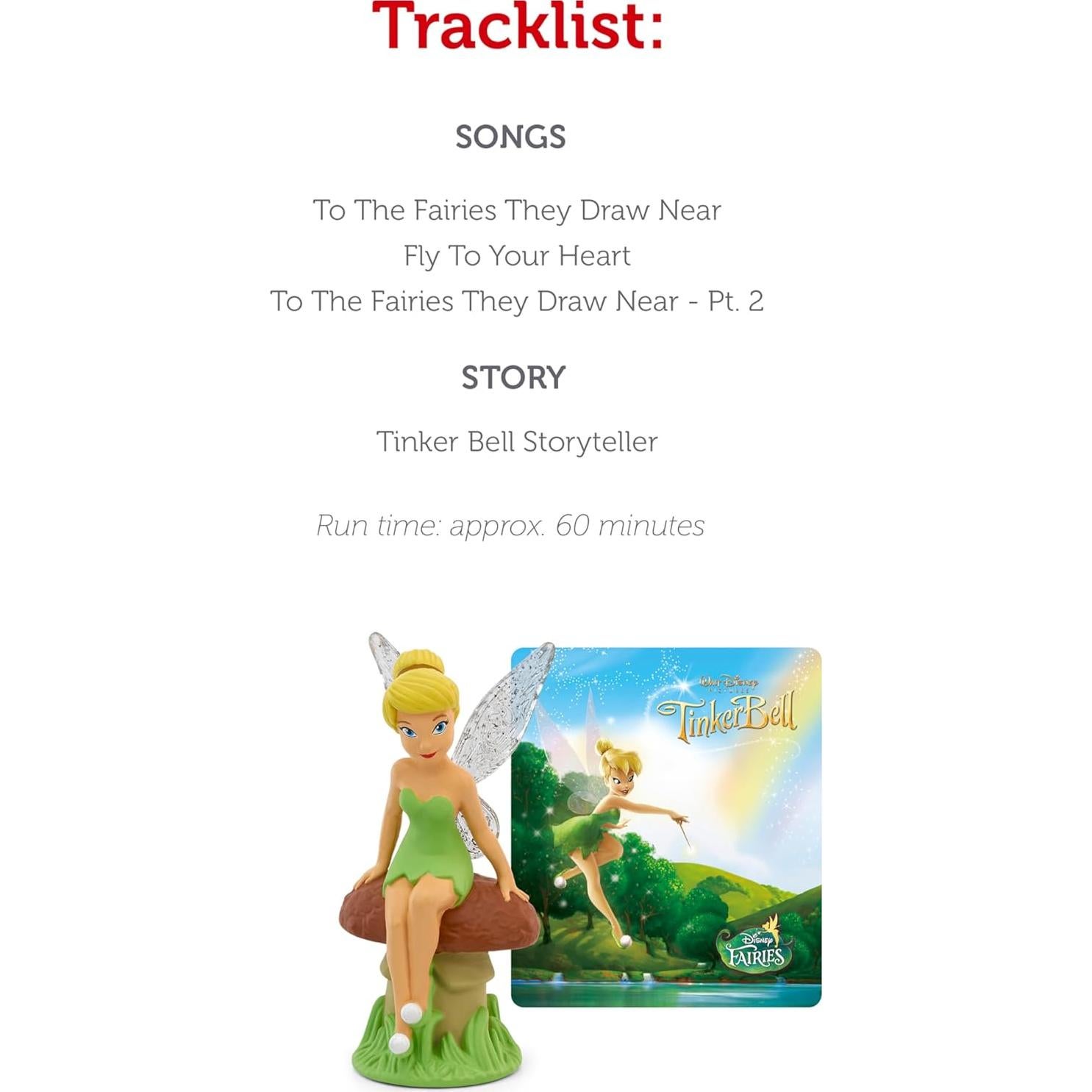 Figurita de audio Tinker Bell Tonies - 3 canciones y 1 historia