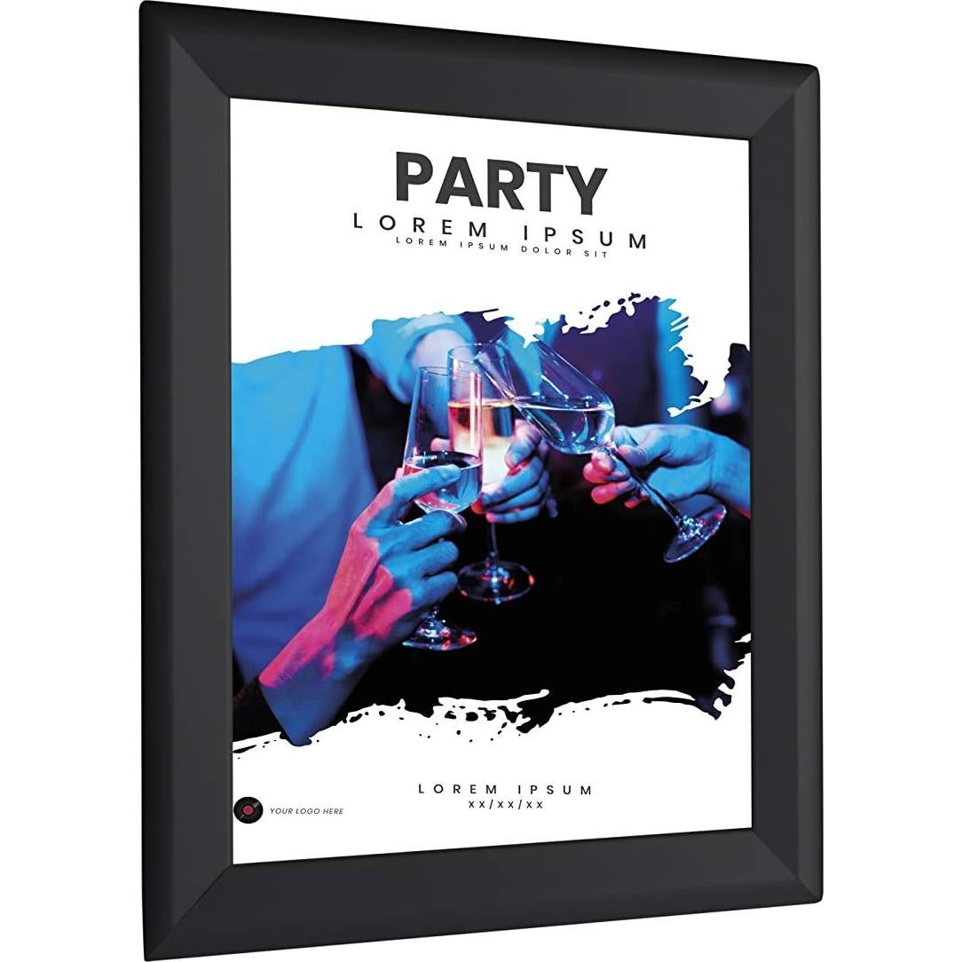 Marco de Certificado BNV Negro 21.6x27.9 cm Antirreflejo