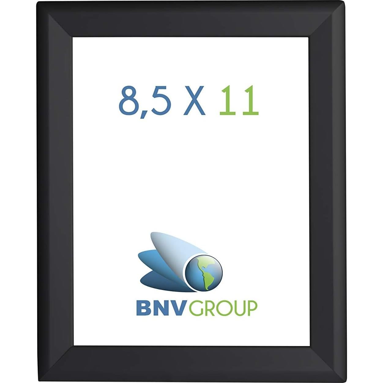 Marco de Certificado BNV Negro 21.6x27.9 cm Antirreflejo