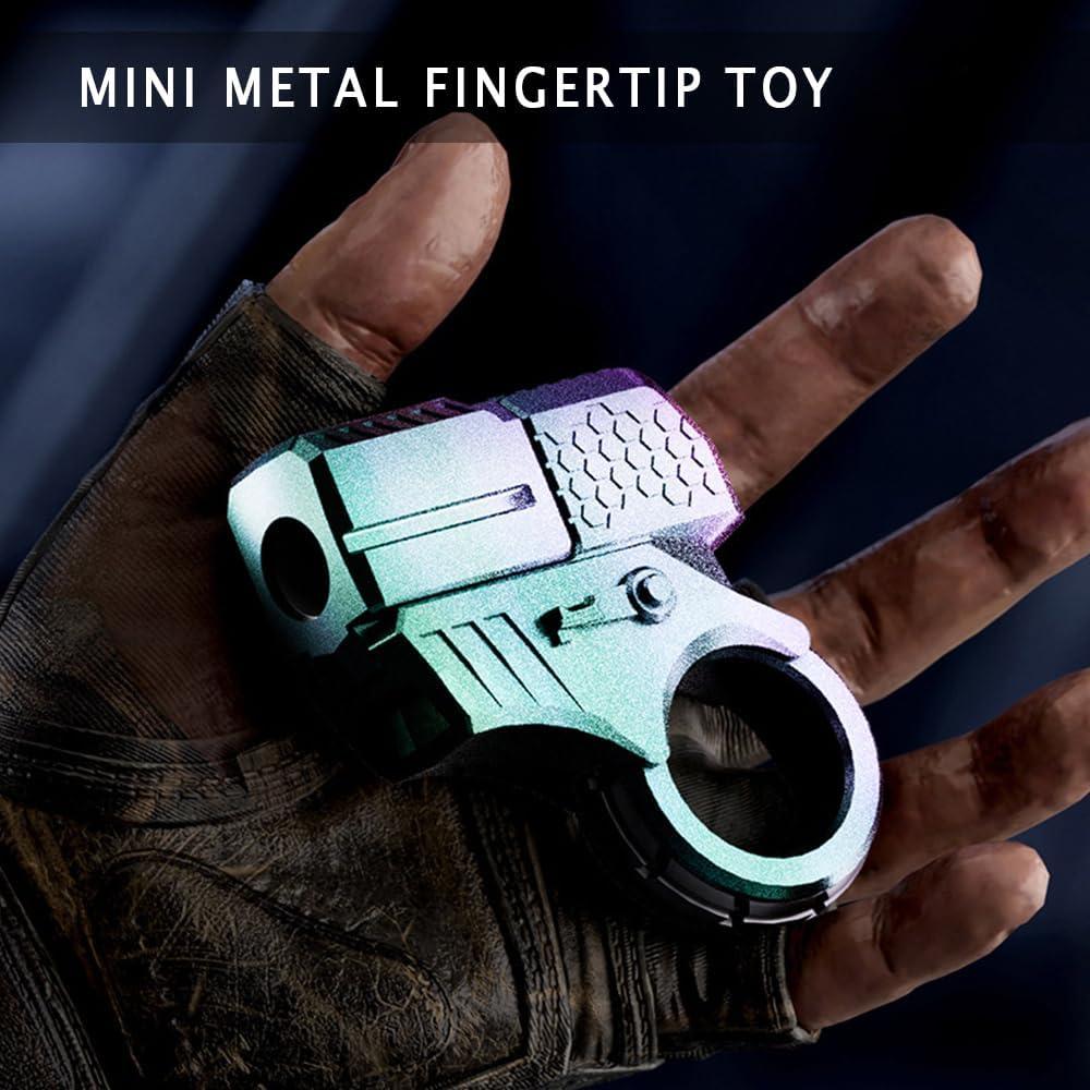 Anillo Fidget de Metal Addcean con Lanzador y Balas - Alivio de Estrés