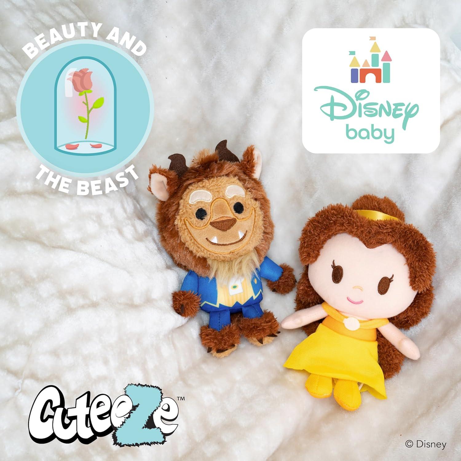 Peluches Disney Baby Cuteeze Belle y Bestia 15 cm - 2 Piezas
