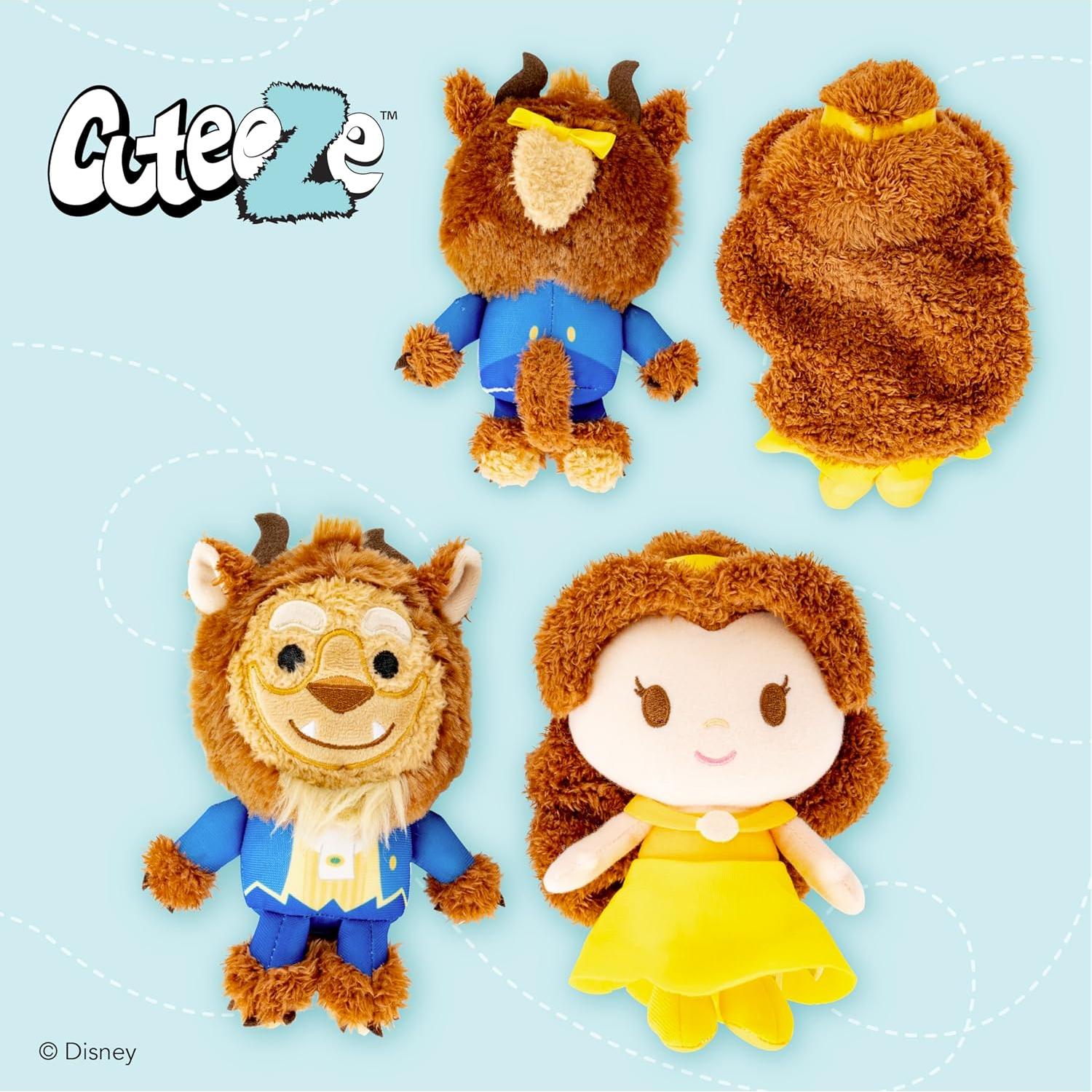 Peluches Disney Baby Cuteeze Belle y Bestia 15 cm - 2 Piezas