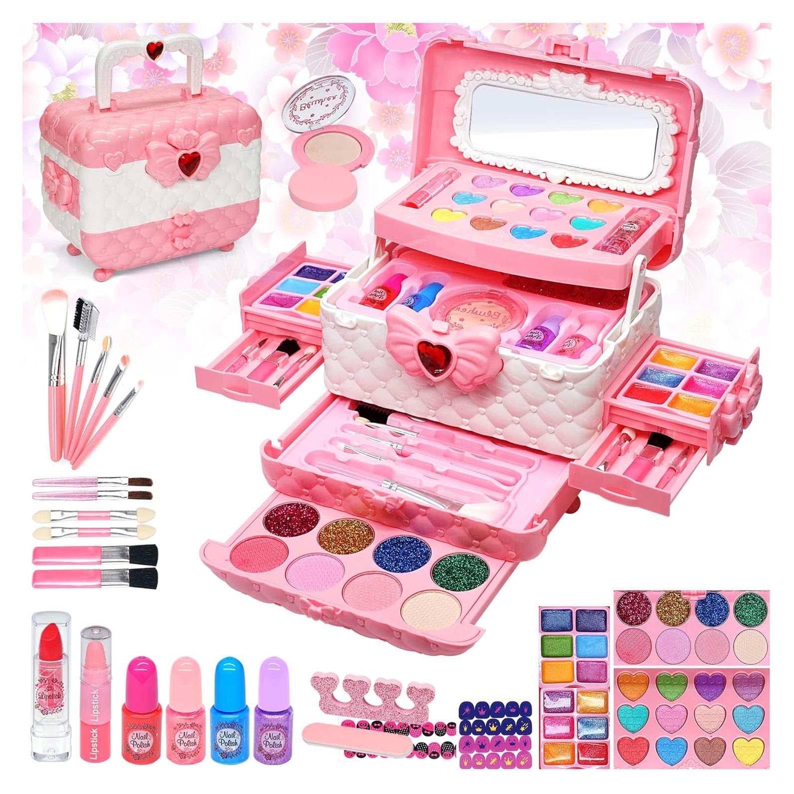 Kit de Maquillaje para Niñas Mrabbitoo 57 Piezas Rosa