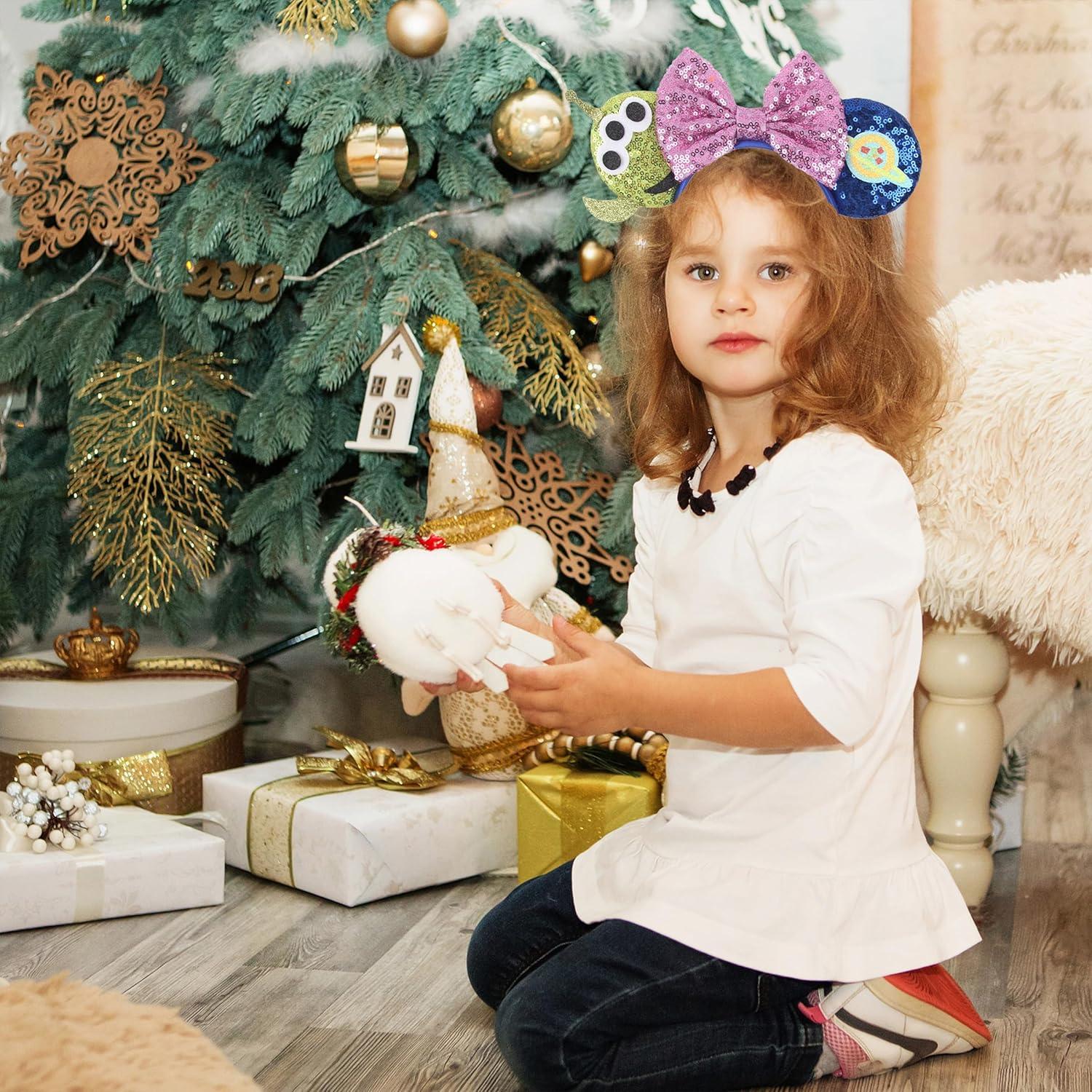 Diadema de orejas de ratón Toy Story con moño alienígena