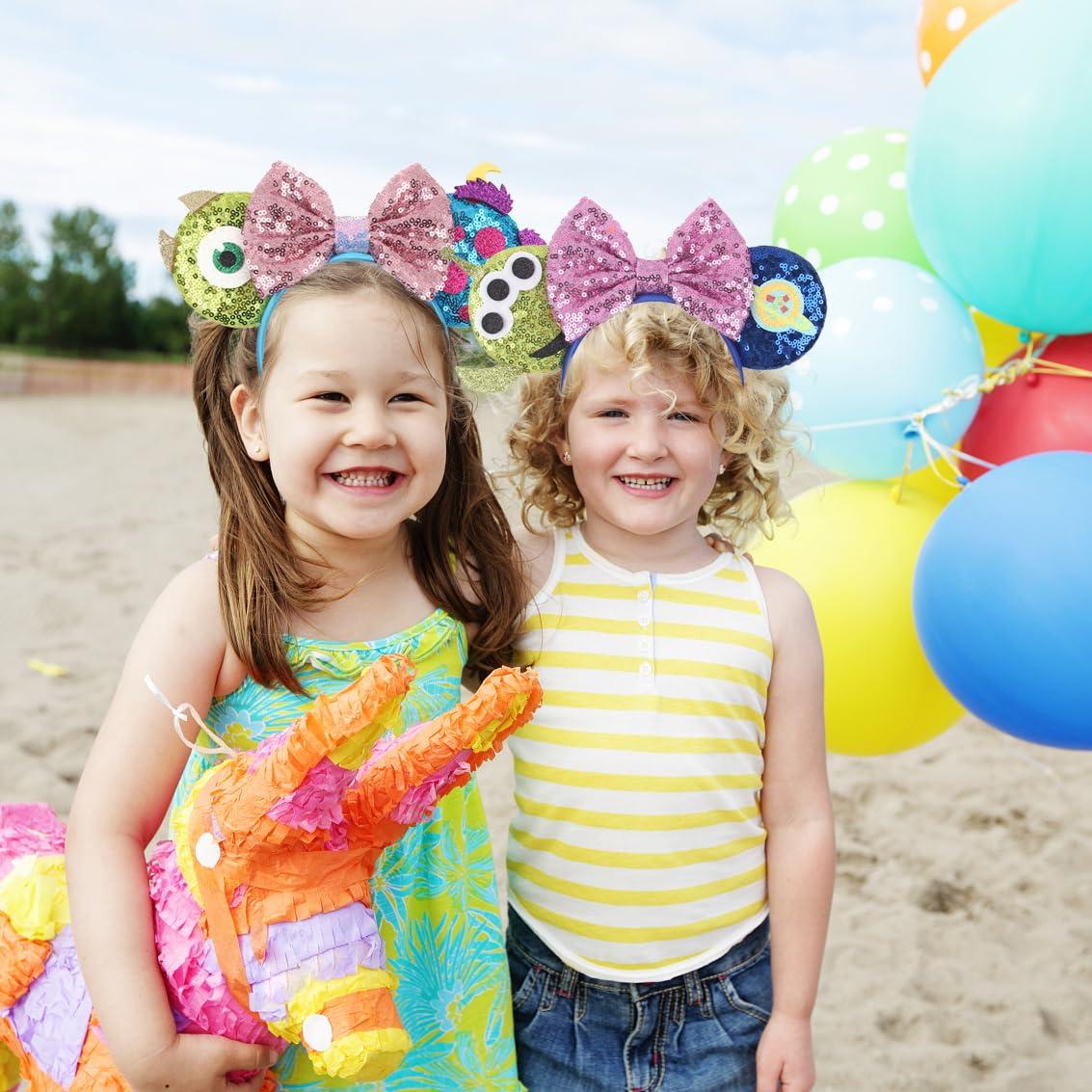 Diadema de orejas de ratón Toy Story con moño alienígena