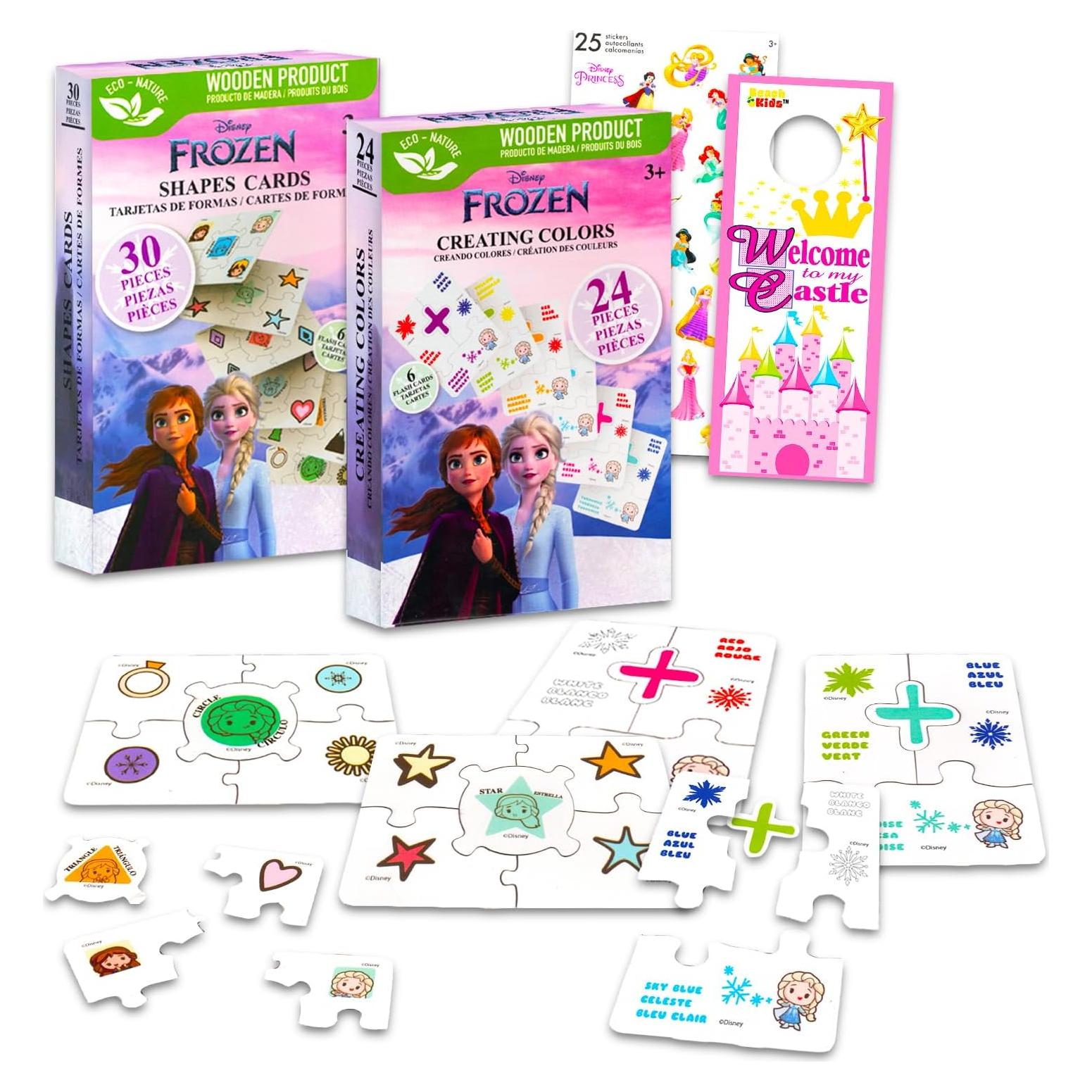 Rompecabezas Educativos Disney Frozen para Niños 3+ Años