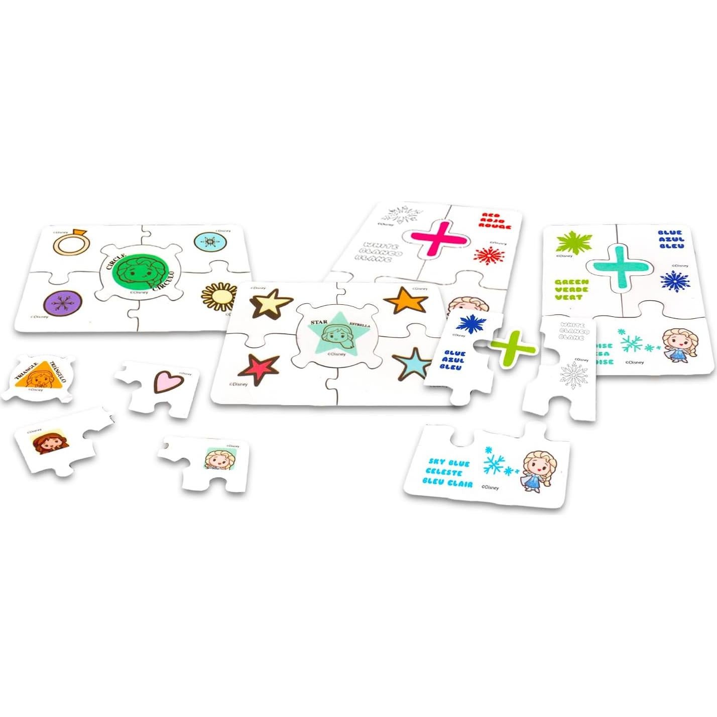 Rompecabezas Educativos Disney Frozen para Niños 3+ Años