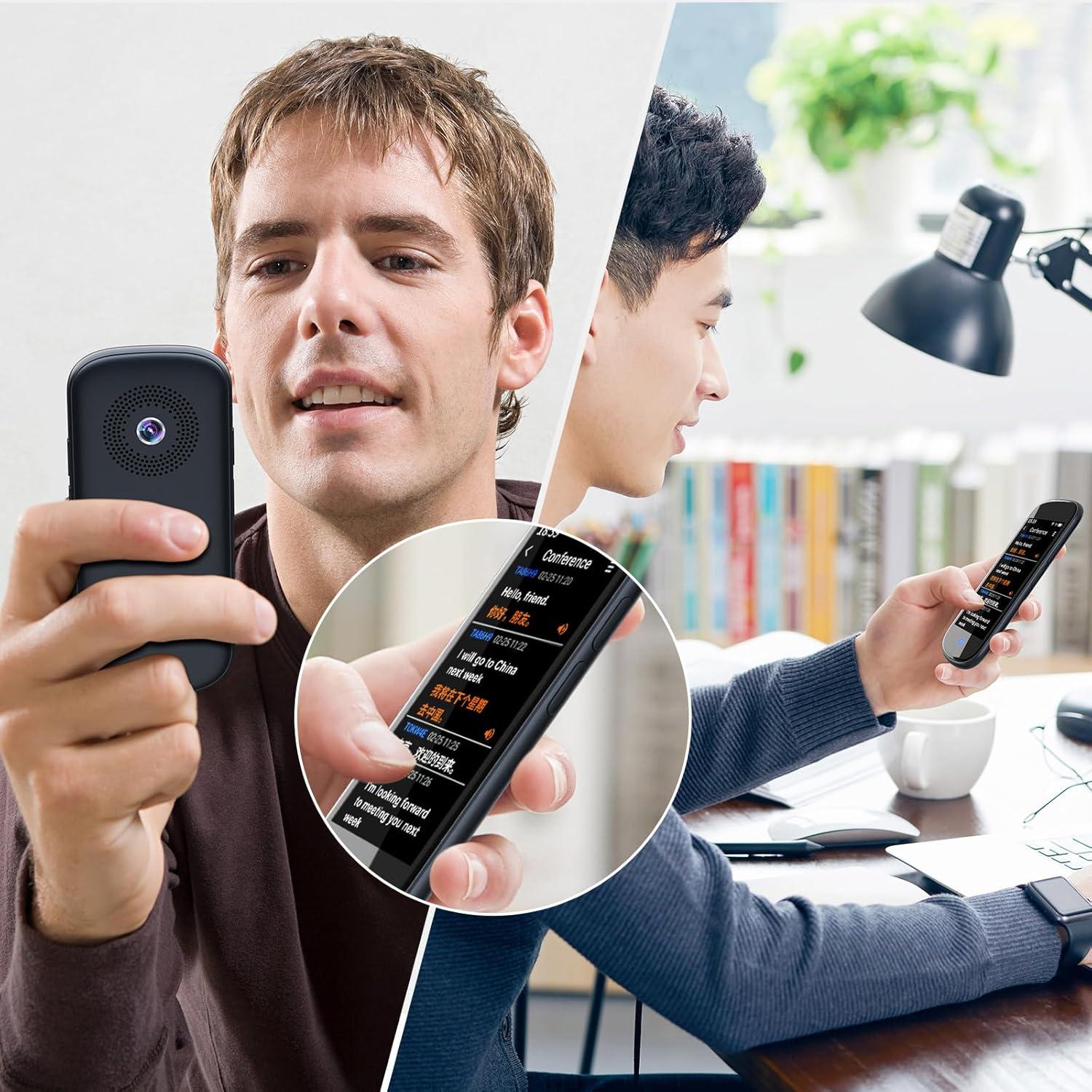 Traductor de Voz AI SKARA 2025, 137 Idiomas, Pantalla 4"