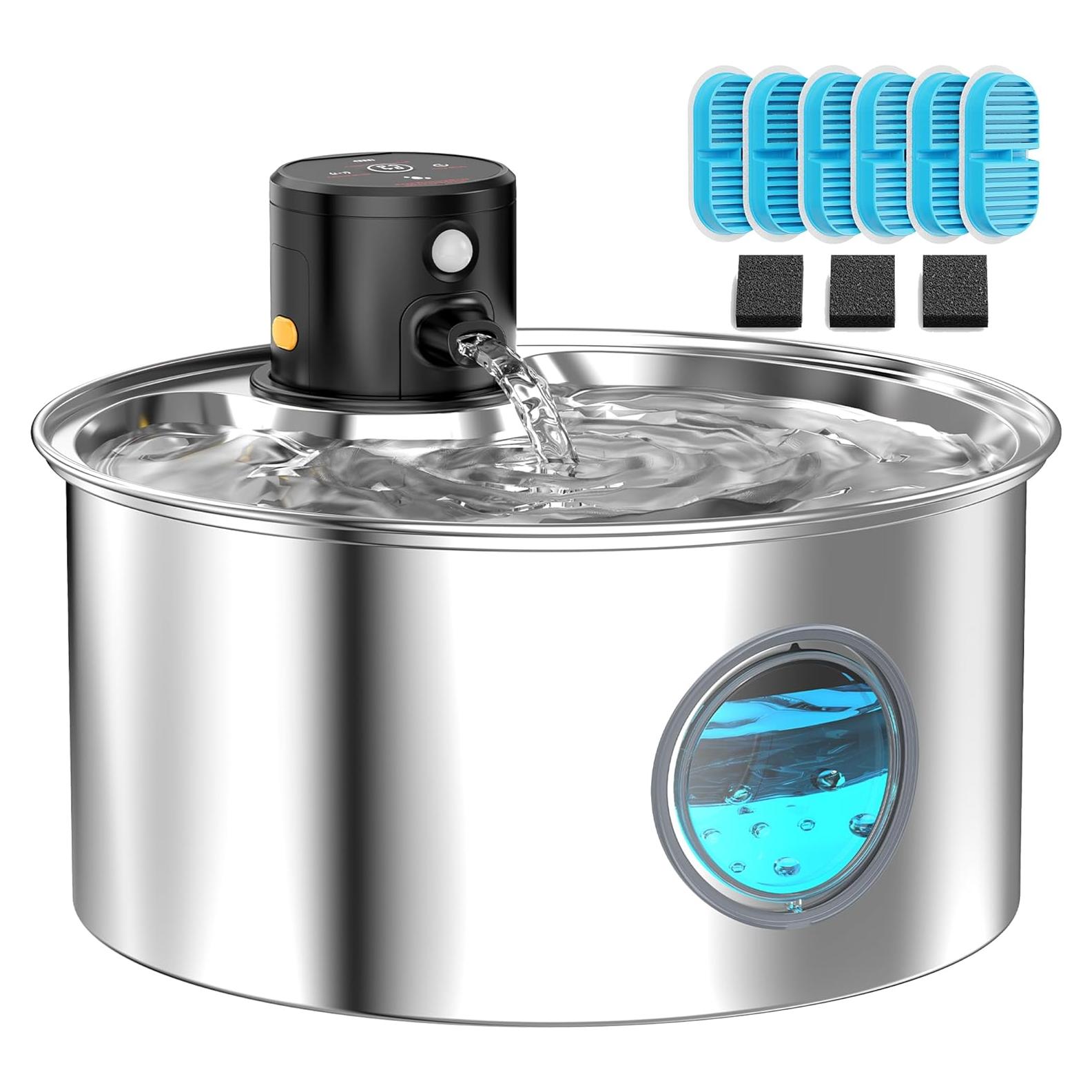 Fuente de Agua Inalámbrica para Gatos TOONIOOS 3.2L con Filtros