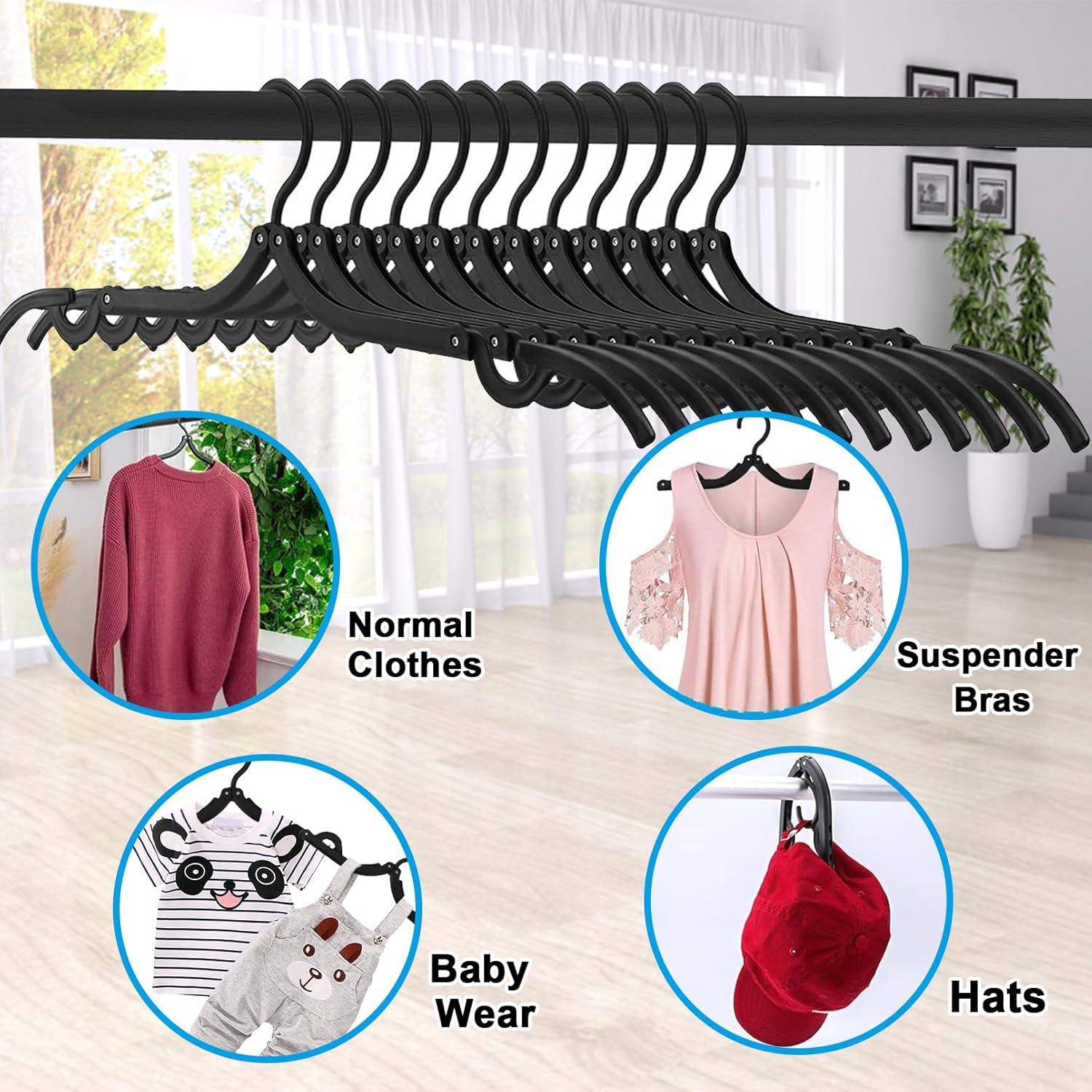 12 Perchas Plegables Antideslizantes Exinddea para Viaje