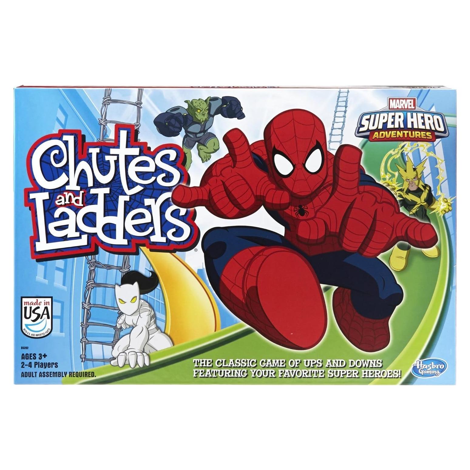 Juego de Mesa Hasbro Chutes & Ladders Spider-Man 2-4 Jugadores