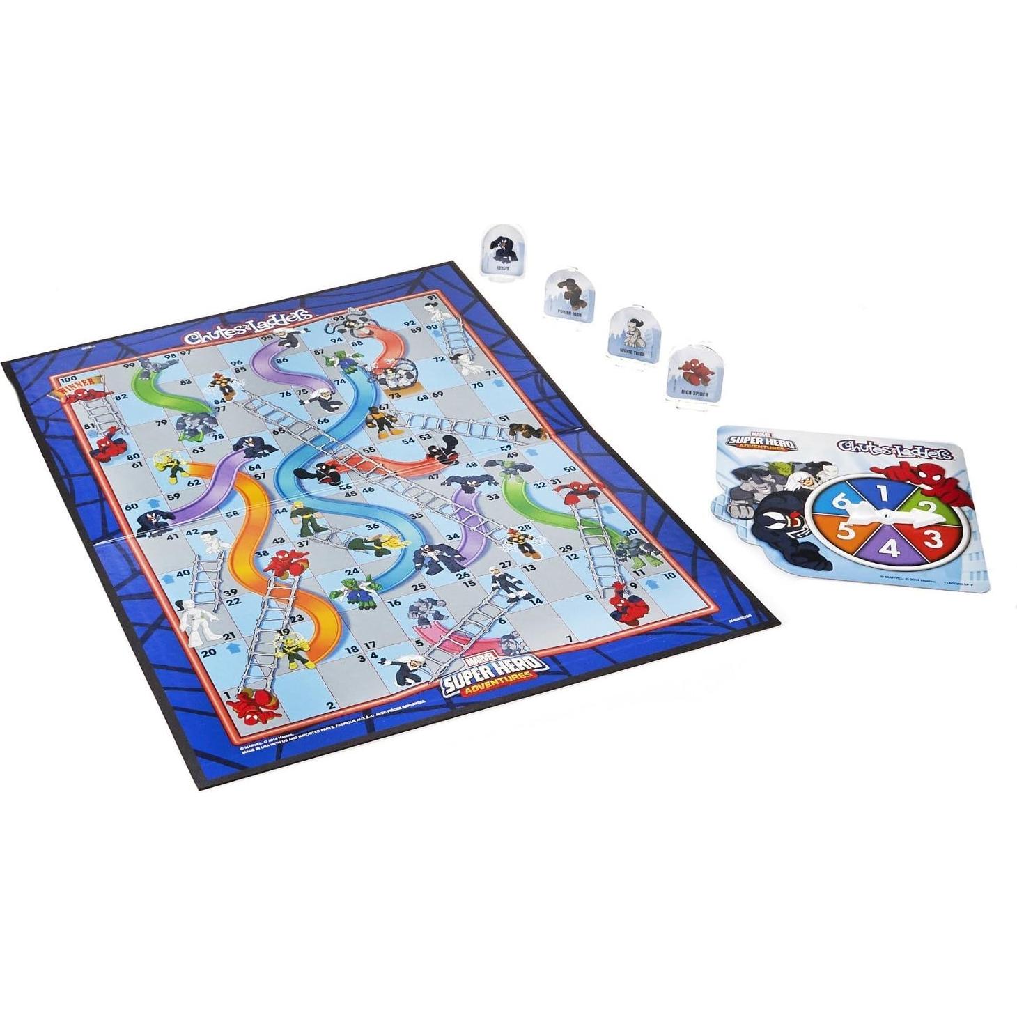 Juego de Mesa Hasbro Chutes & Ladders Spider-Man 2-4 Jugadores
