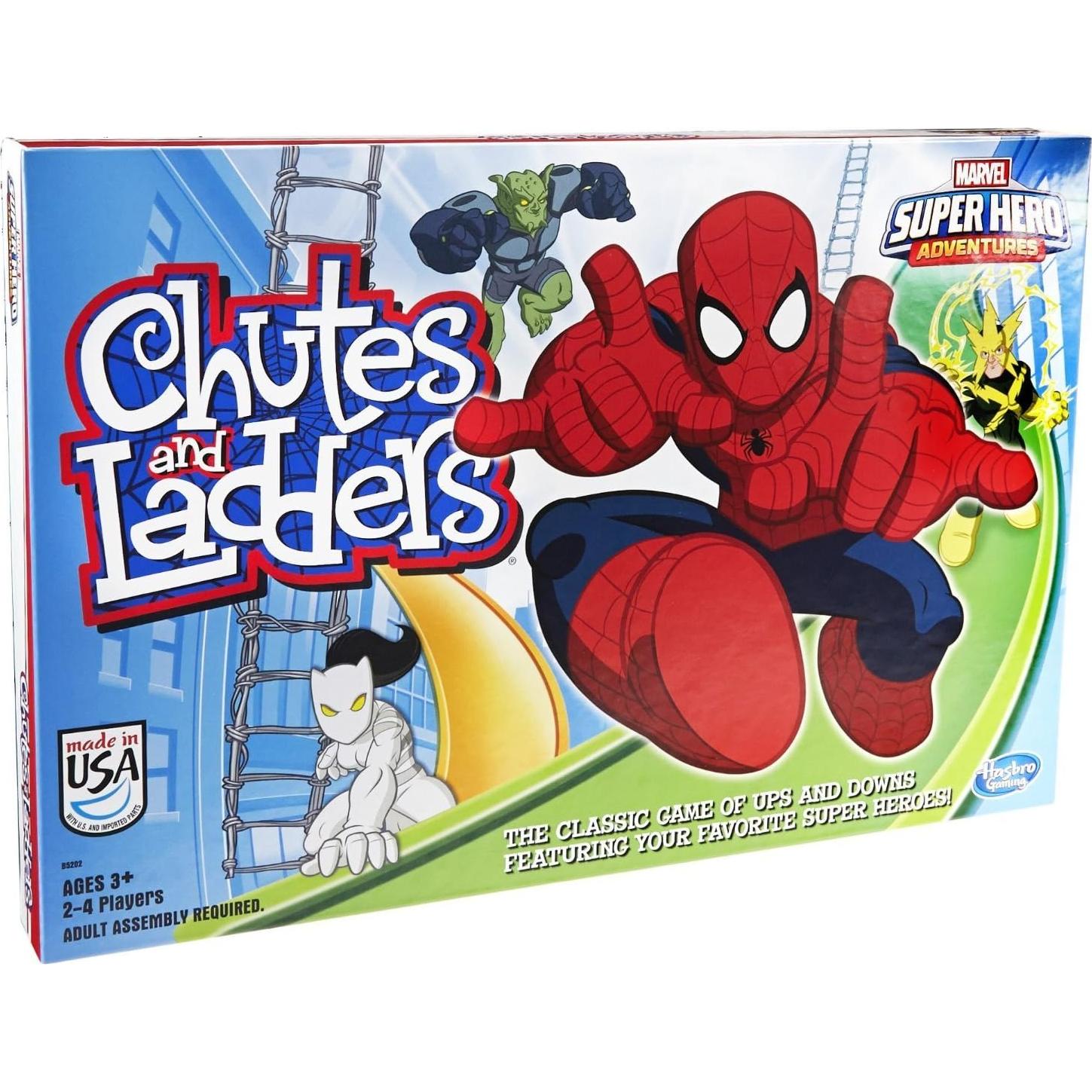 Juego de Mesa Hasbro Chutes & Ladders Spider-Man 2-4 Jugadores