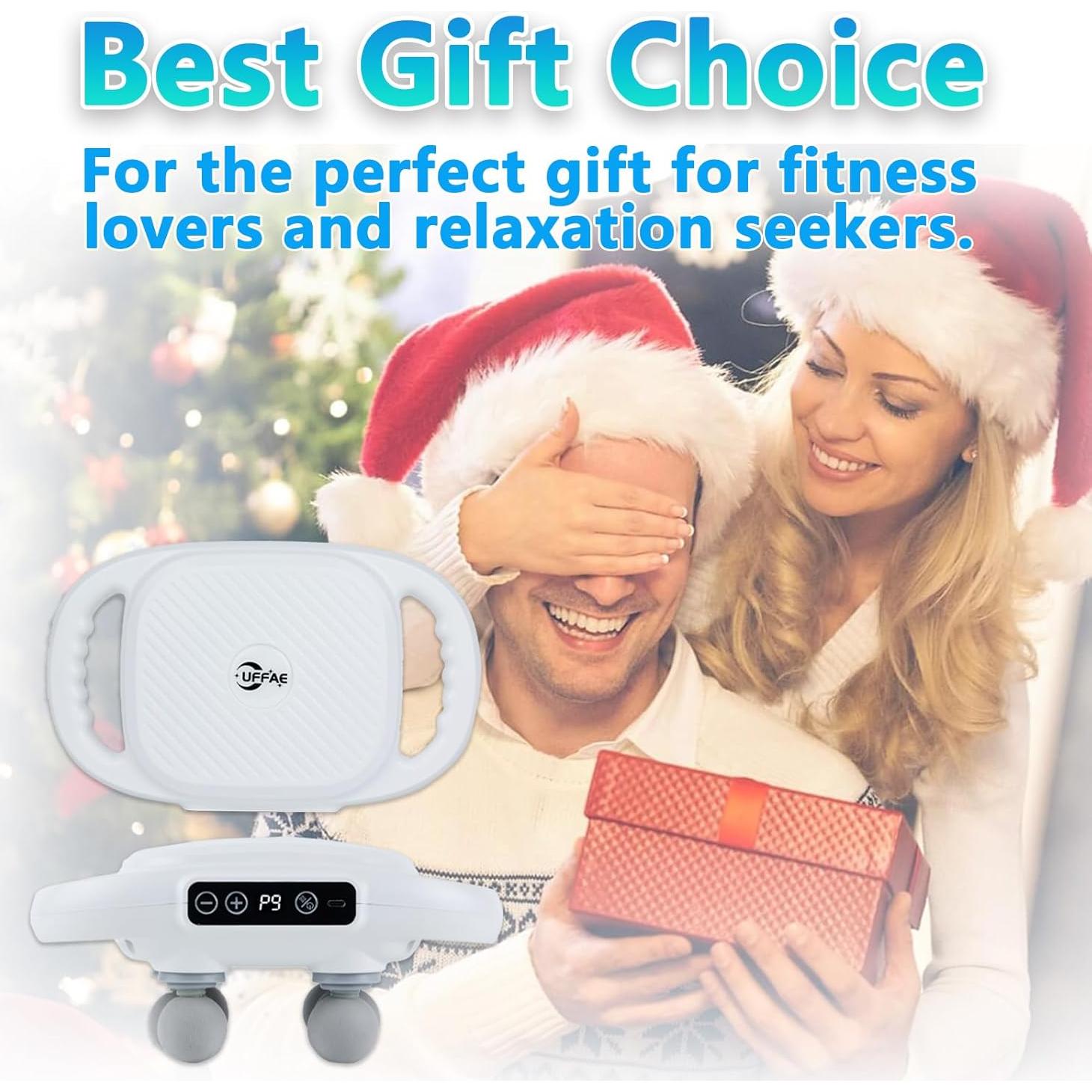 Pistola de Masaje UFFAE 6 Cabezas 9 Modos Alivio Muscular