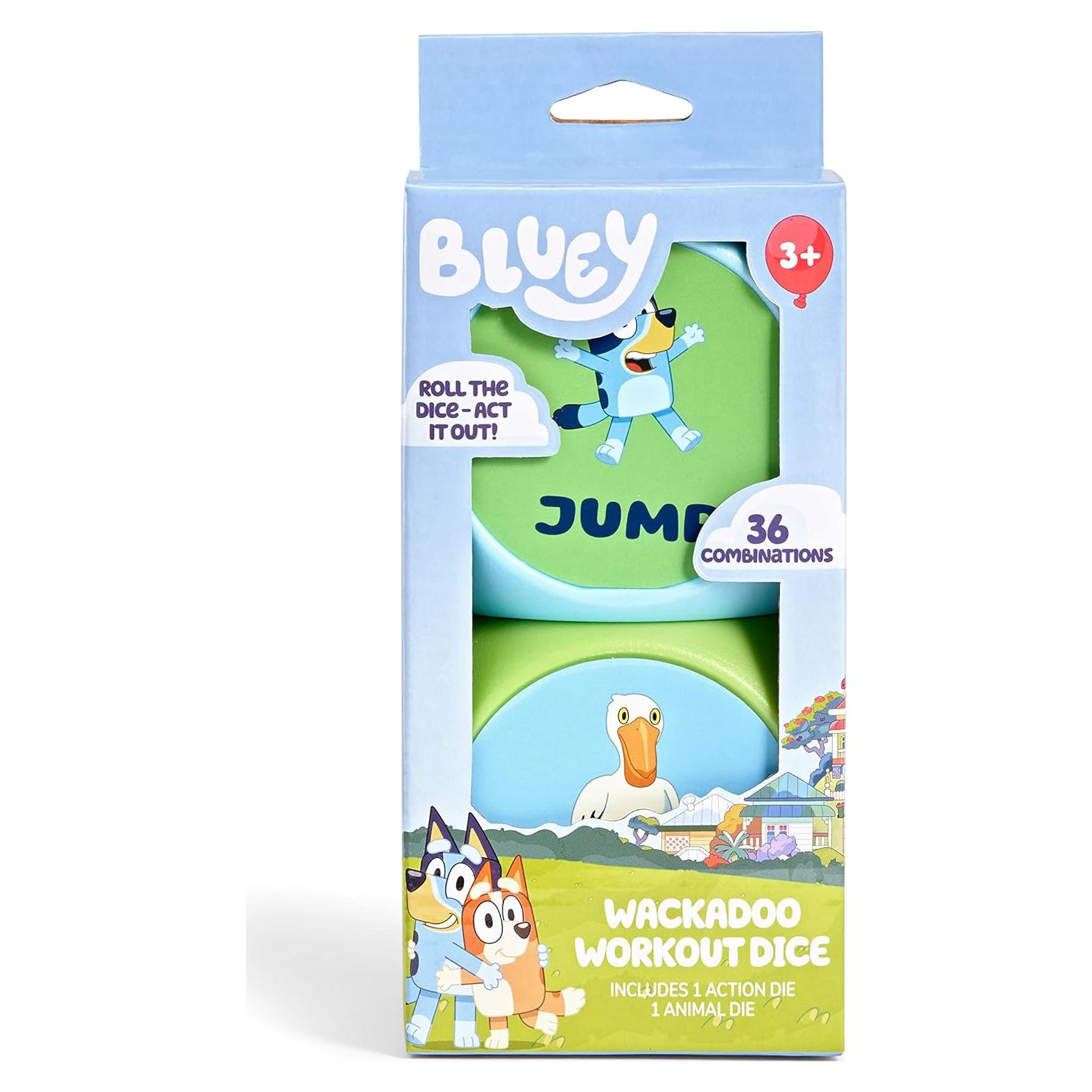Juego de Dados Wackadoo Bluey - Diversión Familiar 36 Combinaciones