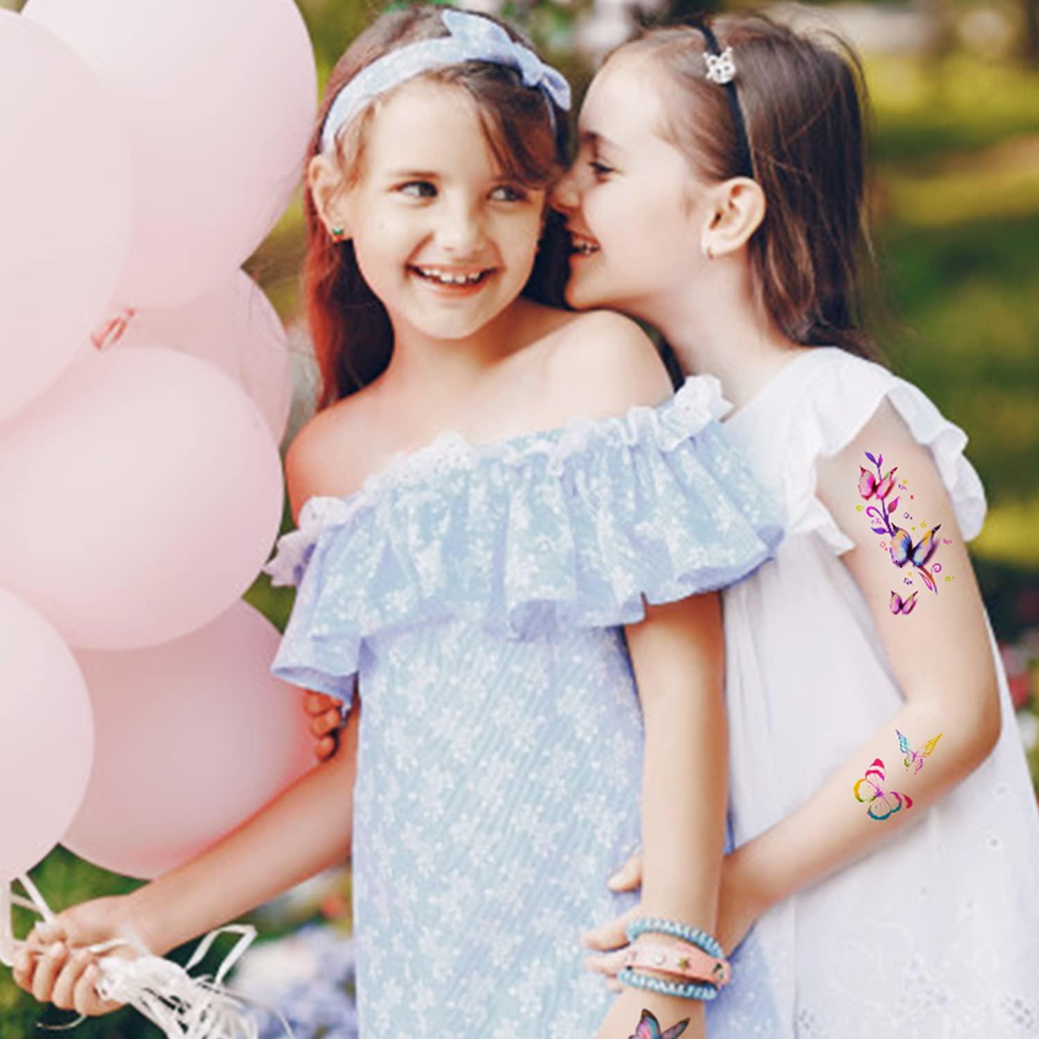 Tatuajes Temporales 3D Mariposas y Flores ZAUGONTW 126 Pcs