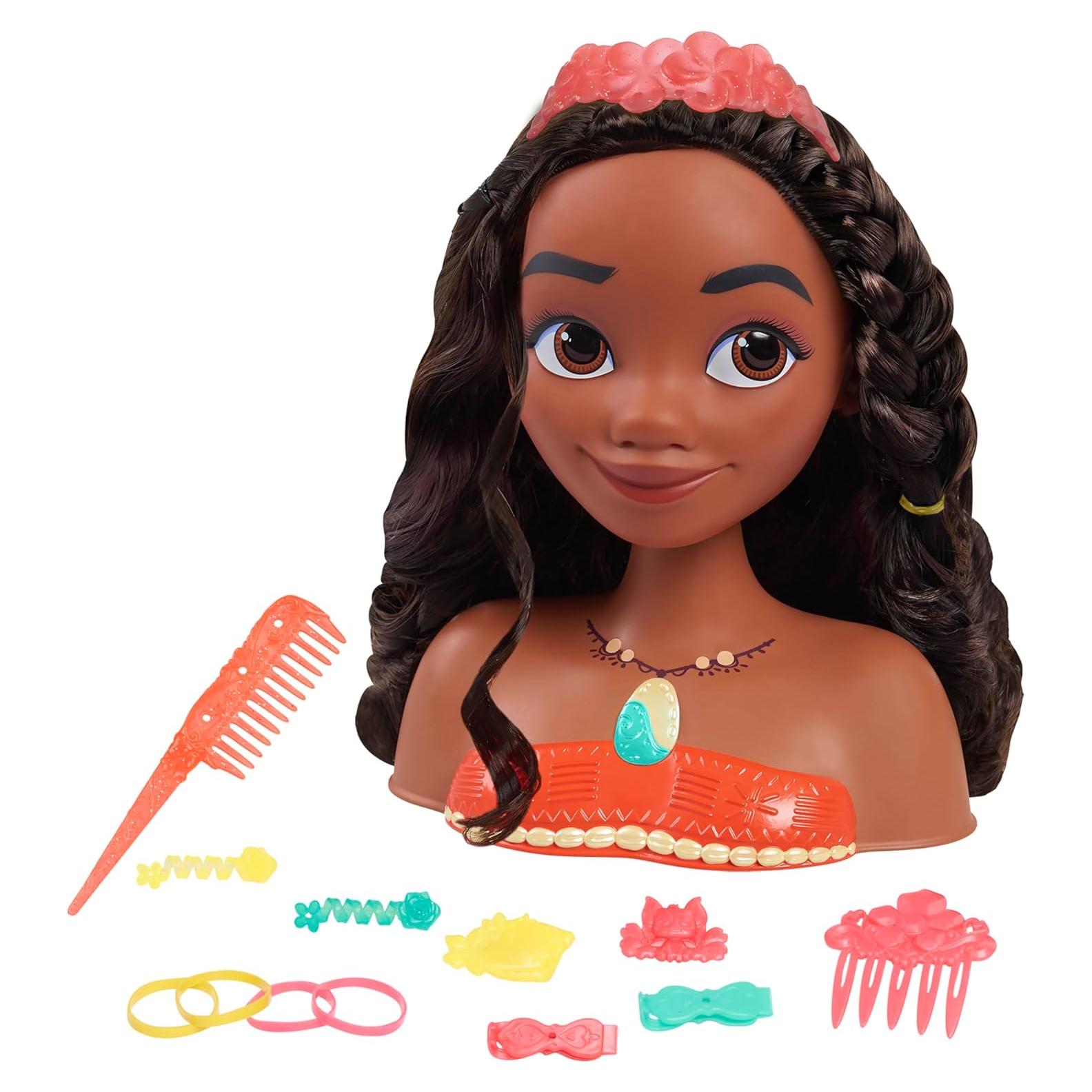 Cabeza de Estilo Moana Just Play 20.32 cm 14 Piezas Juguete