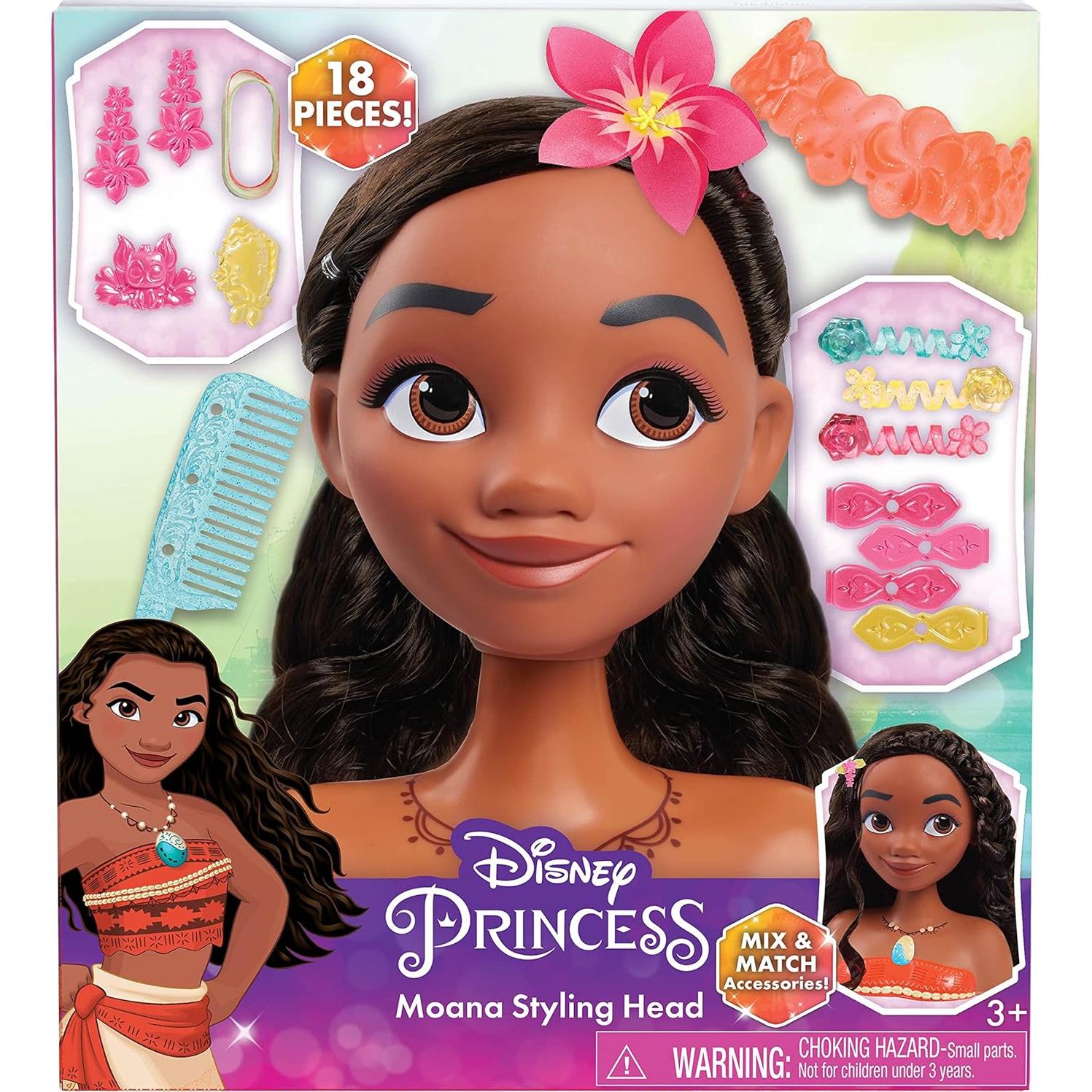 Cabeza de Estilo Moana Just Play 20.32 cm 14 Piezas Juguete