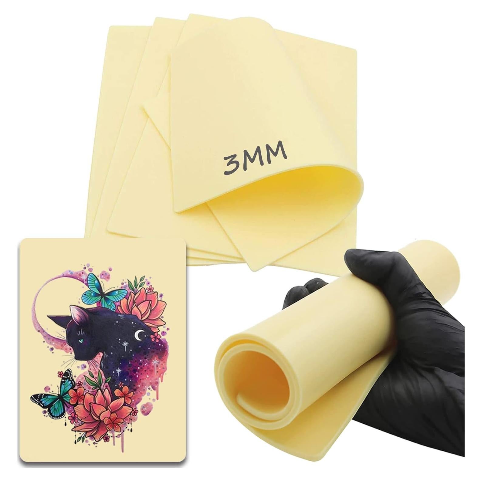 Piel de Práctica de Tatuaje NAQASE 3mm - 3 Piezas 20.32x30.48cm