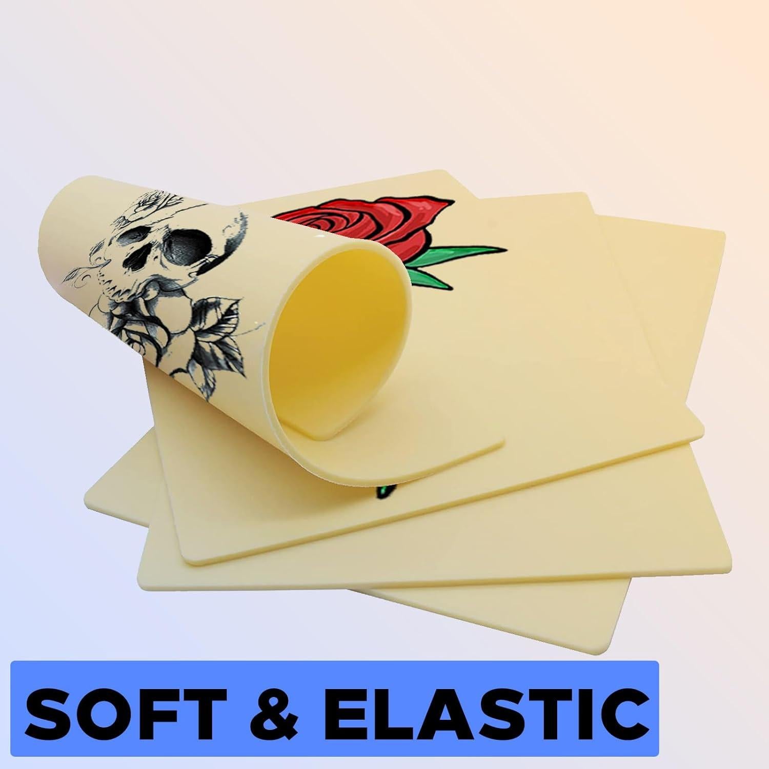 Piel de Práctica de Tatuaje NAQASE 3mm - 3 Piezas 20.32x30.48cm