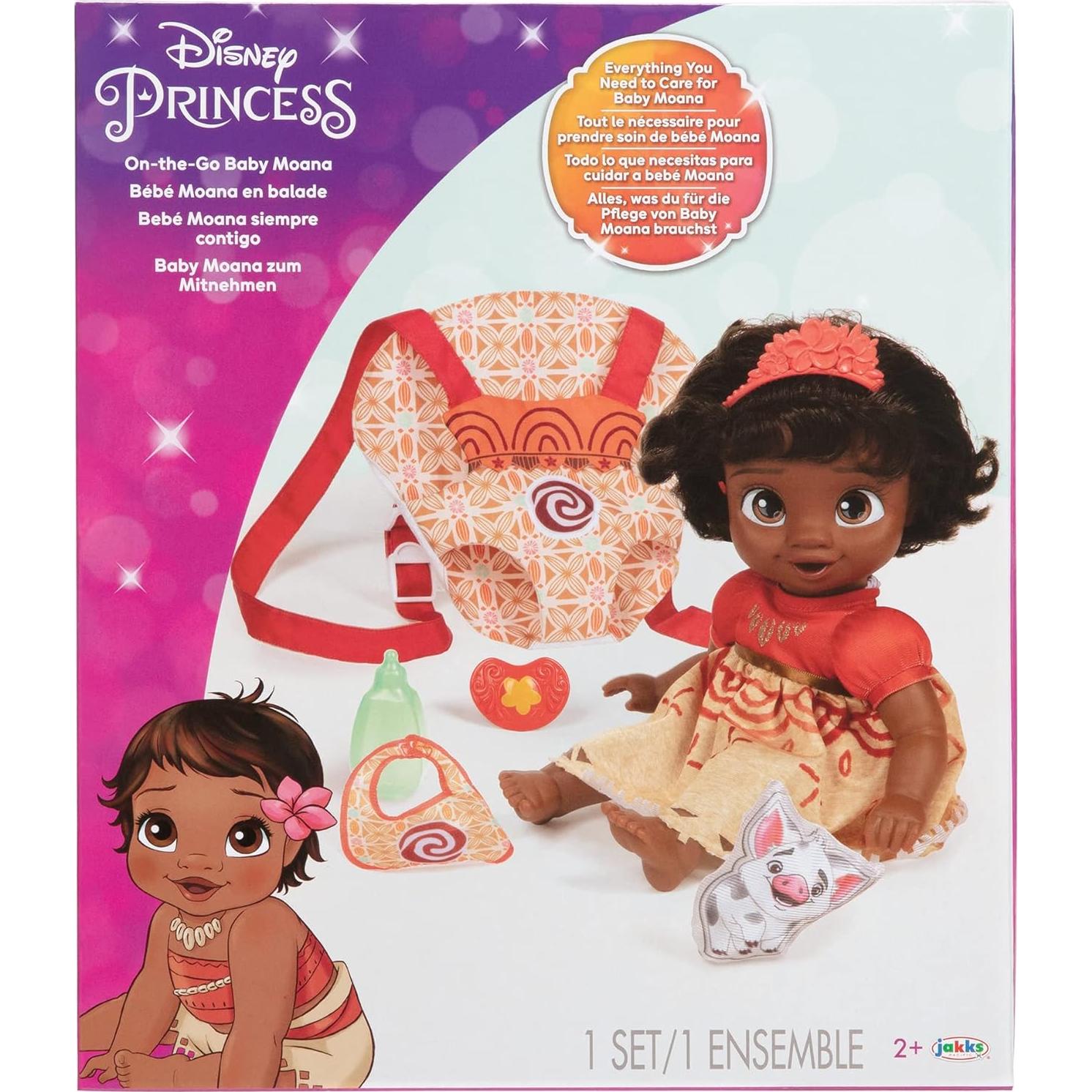 Muñeca Bebé Moana Deluxe Jakks Pacific con Transportador