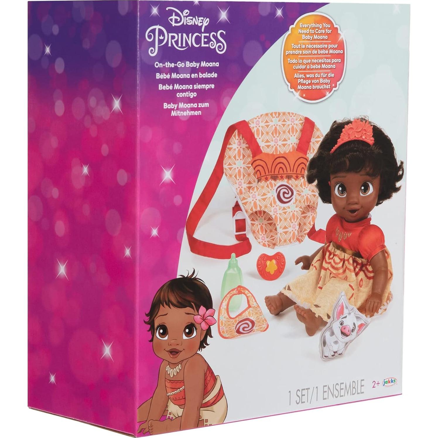 Muñeca Bebé Moana Deluxe Jakks Pacific con Transportador