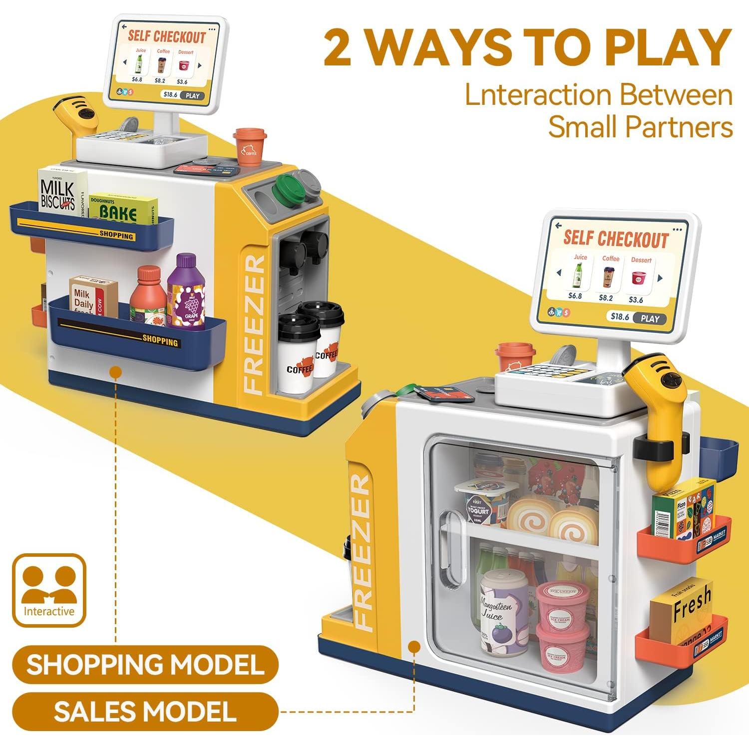 Juego de Caja Registradora POFJOEQ 48PCS para Niños