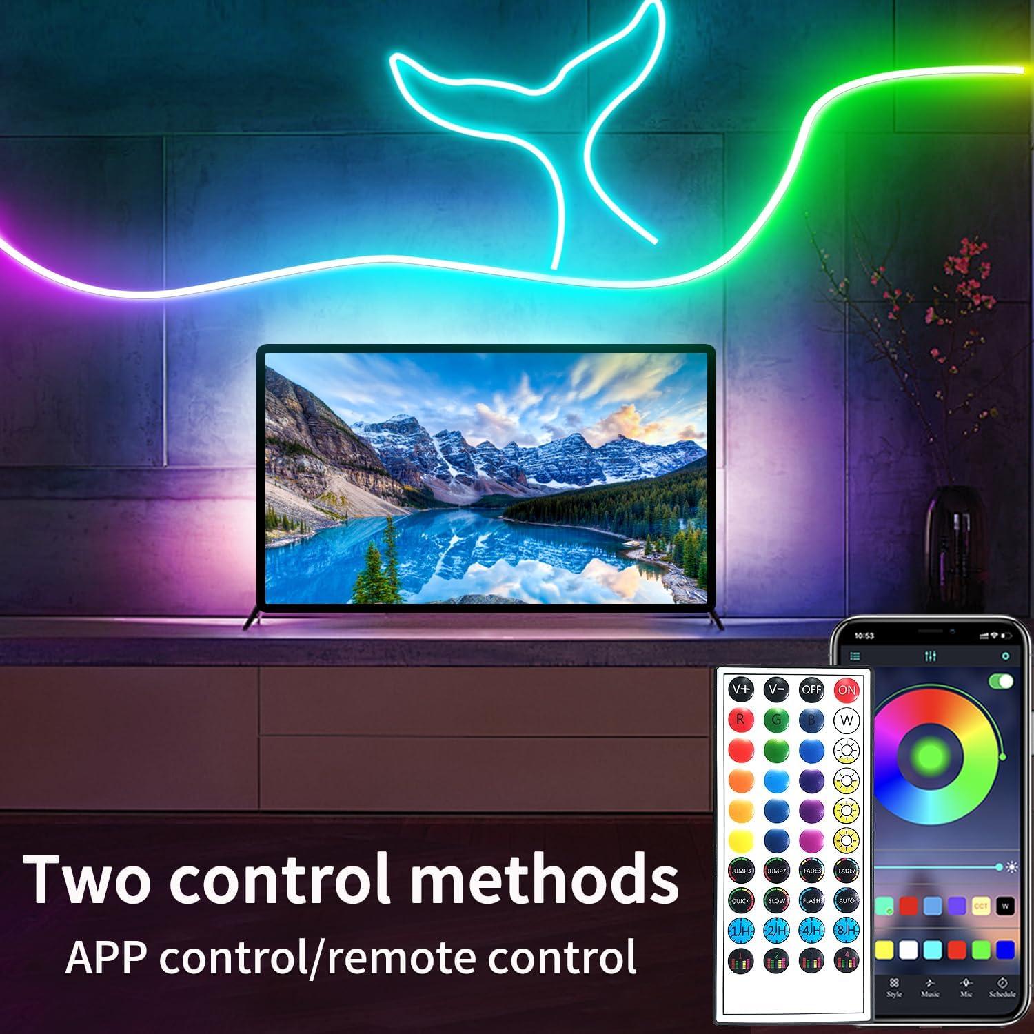 Luces de Cuerda LED 5m Vimeepro RGB Impermeables Control Remoto