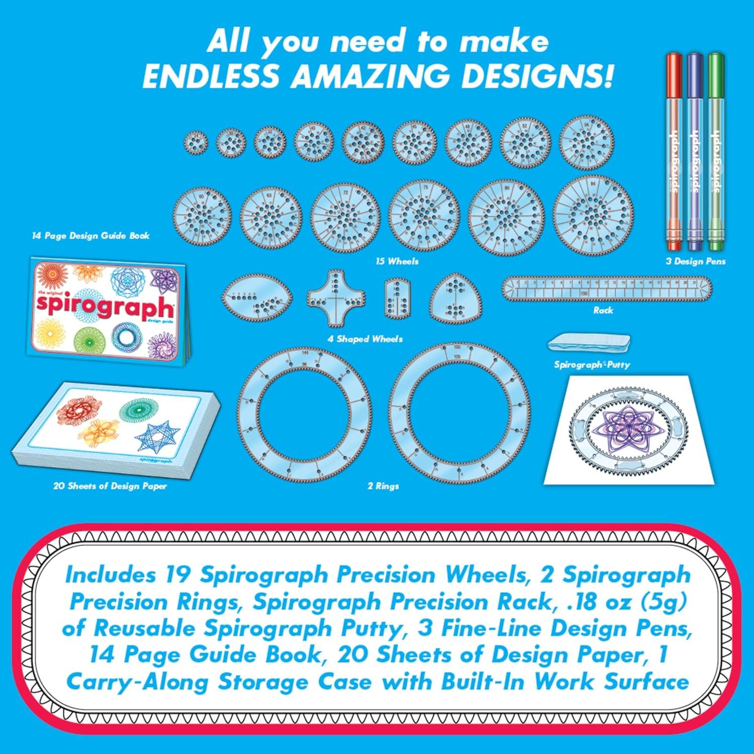Spirograph Set Deluxe Original - Kit de Dibujo para Niños 8+