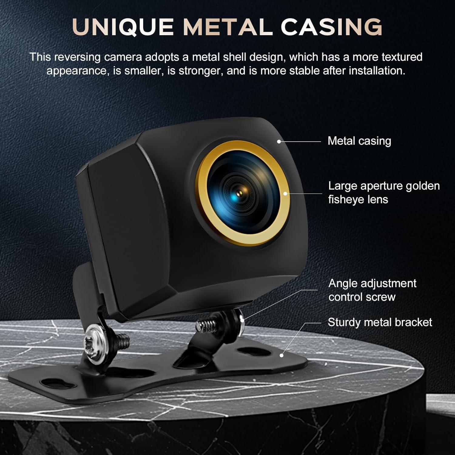 Cámara de Respaldo AHD 1080P Vampolo 170° Visión Amplia