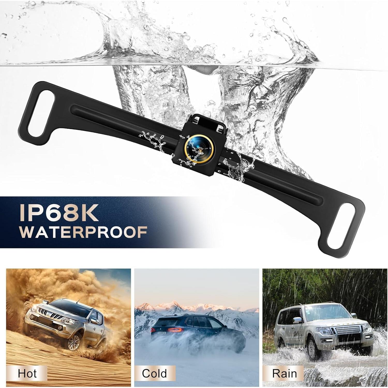 Cámara de Respaldo AHD 1080P Vampolo 170° Visión Amplia