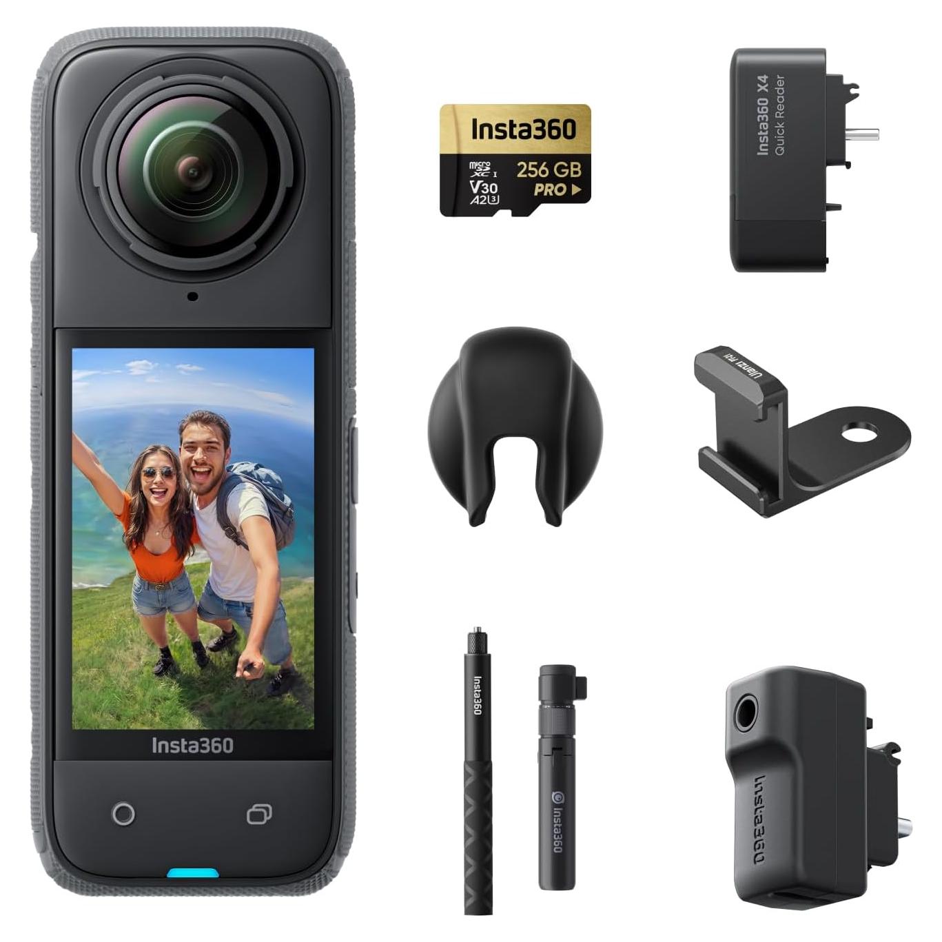 Cámara de Acción 360 Insta360 X4 - 8K, Resistente al Agua, 135 min Batería