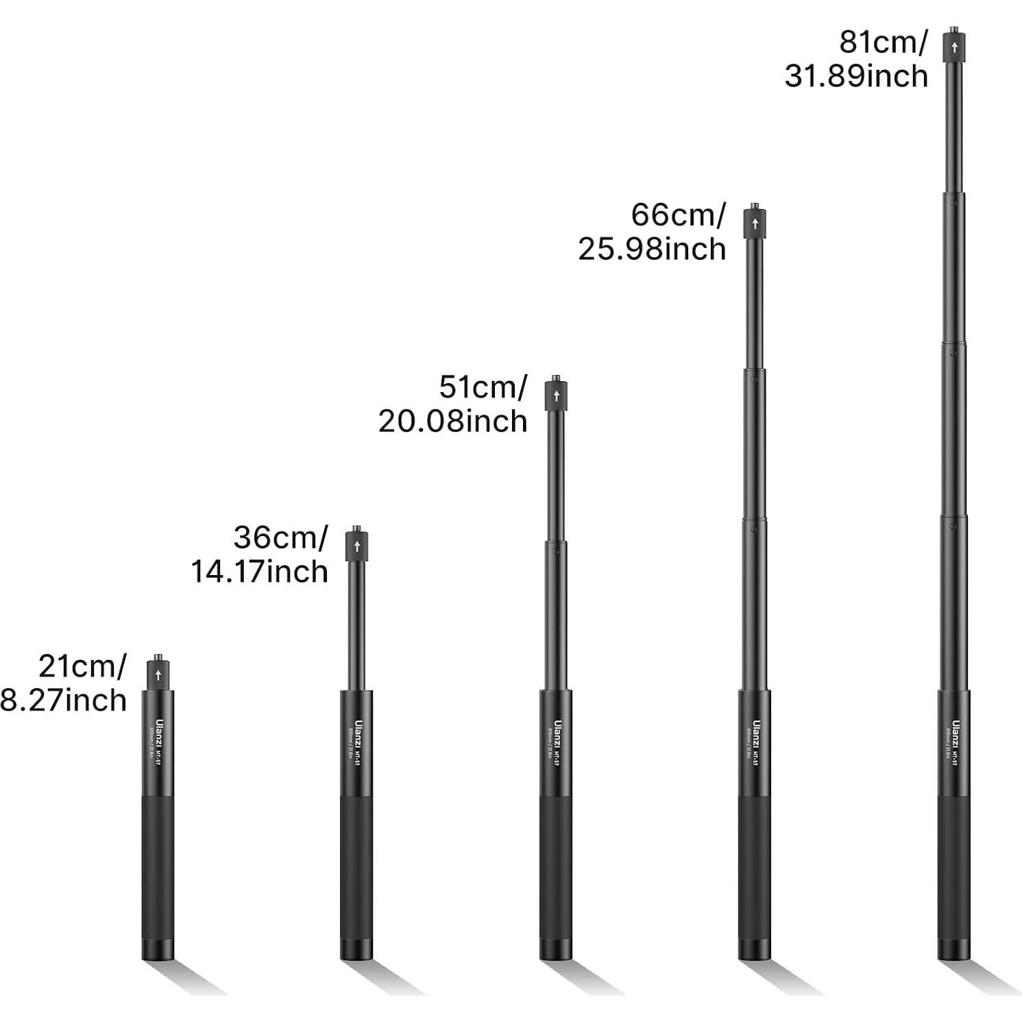 Bastón de Extensión UURig 81 cm para Cámara Insta360 X3/X2/X/ONE