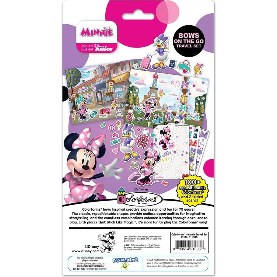 Juego de Viaje Colorforms Minnie Mouse - Stickers Reutilizables
